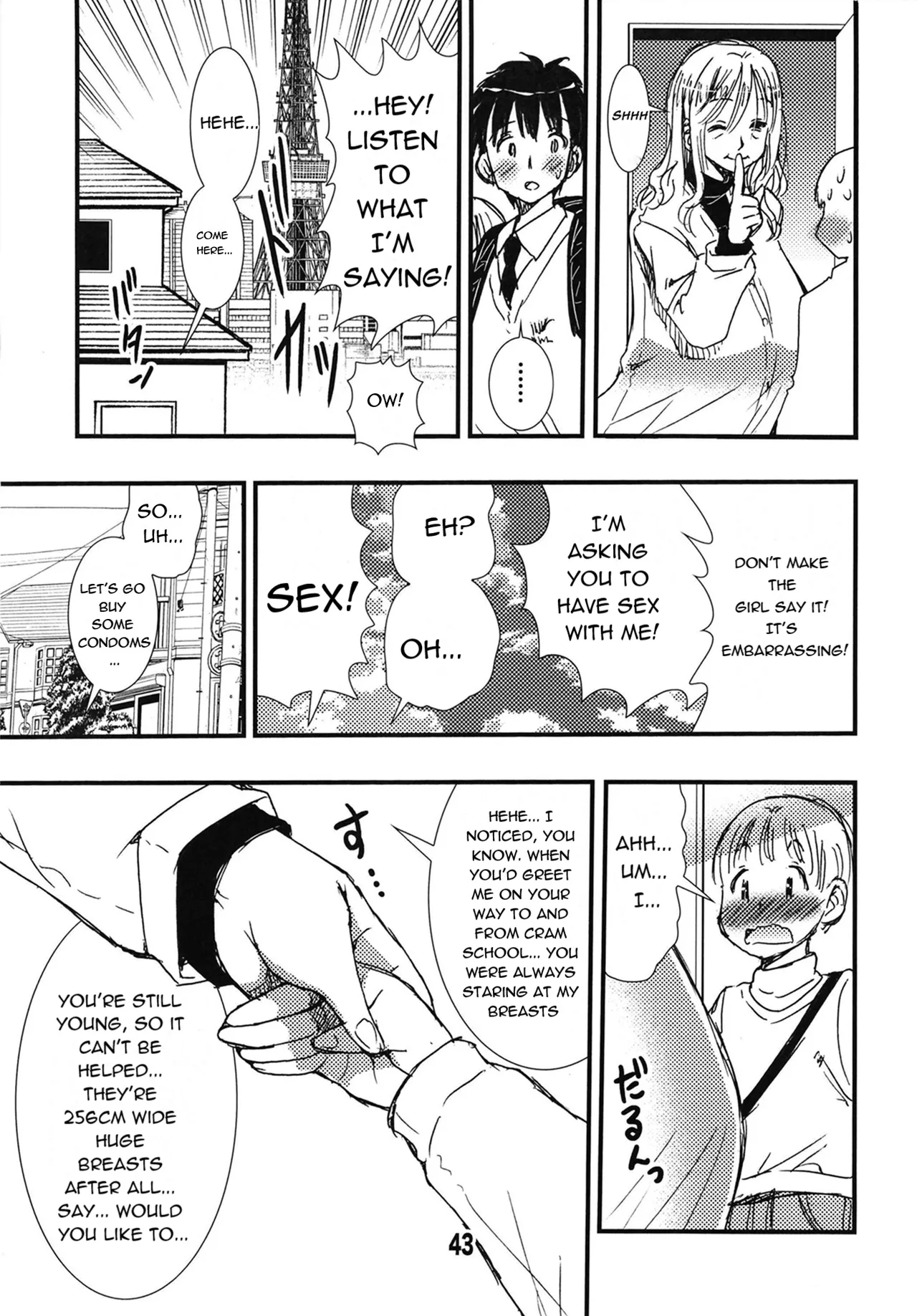 [Matsuyama Seiji (Matsuyama Seiji)] 56-sai Bust 256cm Danchizuma Ookiku Tareta Jukujo no Chibusa... Boku wa Kono Hito de Doutei o Sotsugyou Shita. [English] [Digital] image number 43