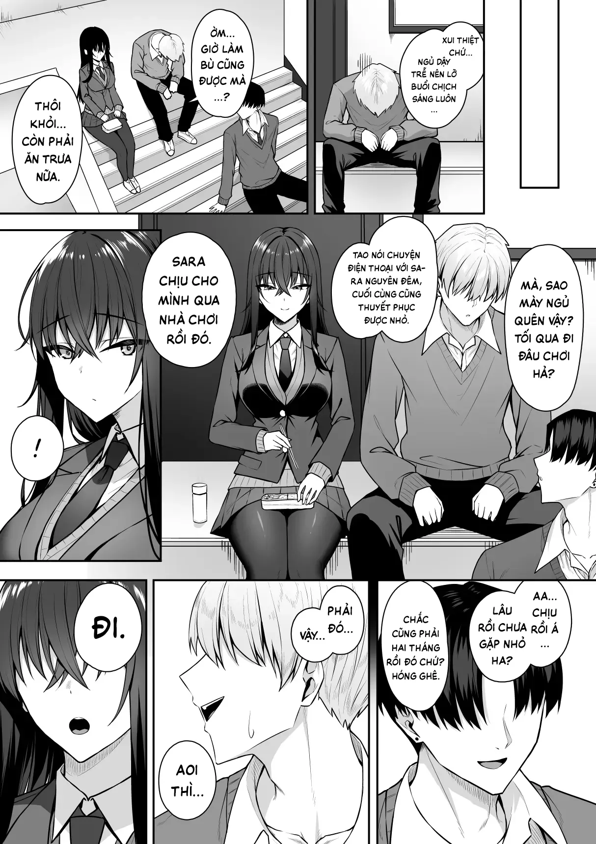 [Potato Usushio] Gal to Boku ga Seibetsu Gyakuten Mesu no Boku to Shinjin Danshi | Tôi với đám gyaru bị đảo ngược giới tính — Tấm chiếu rách và tấm chiếu mới [Vietnamese Tiếng Việt] image number 23