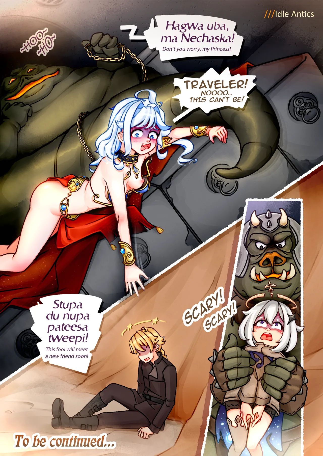 [Idle Antics] Furina's Fiasco in THE JABBA'S LAIR (Genshin Impact, Star Wars) [English] [Ongoing] image number 6