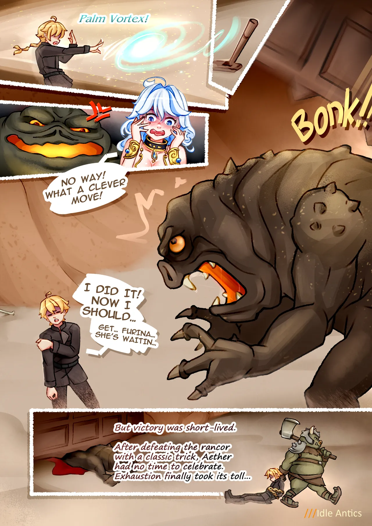 [Idle Antics] Furina's Fiasco in THE JABBA'S LAIR (Genshin Impact, Star Wars) [English] [Ongoing] image number 11