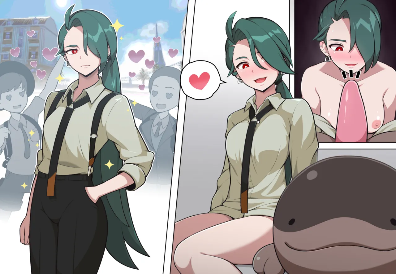 [everyday2] Rika x Clodsire (Pokémon) image number 2