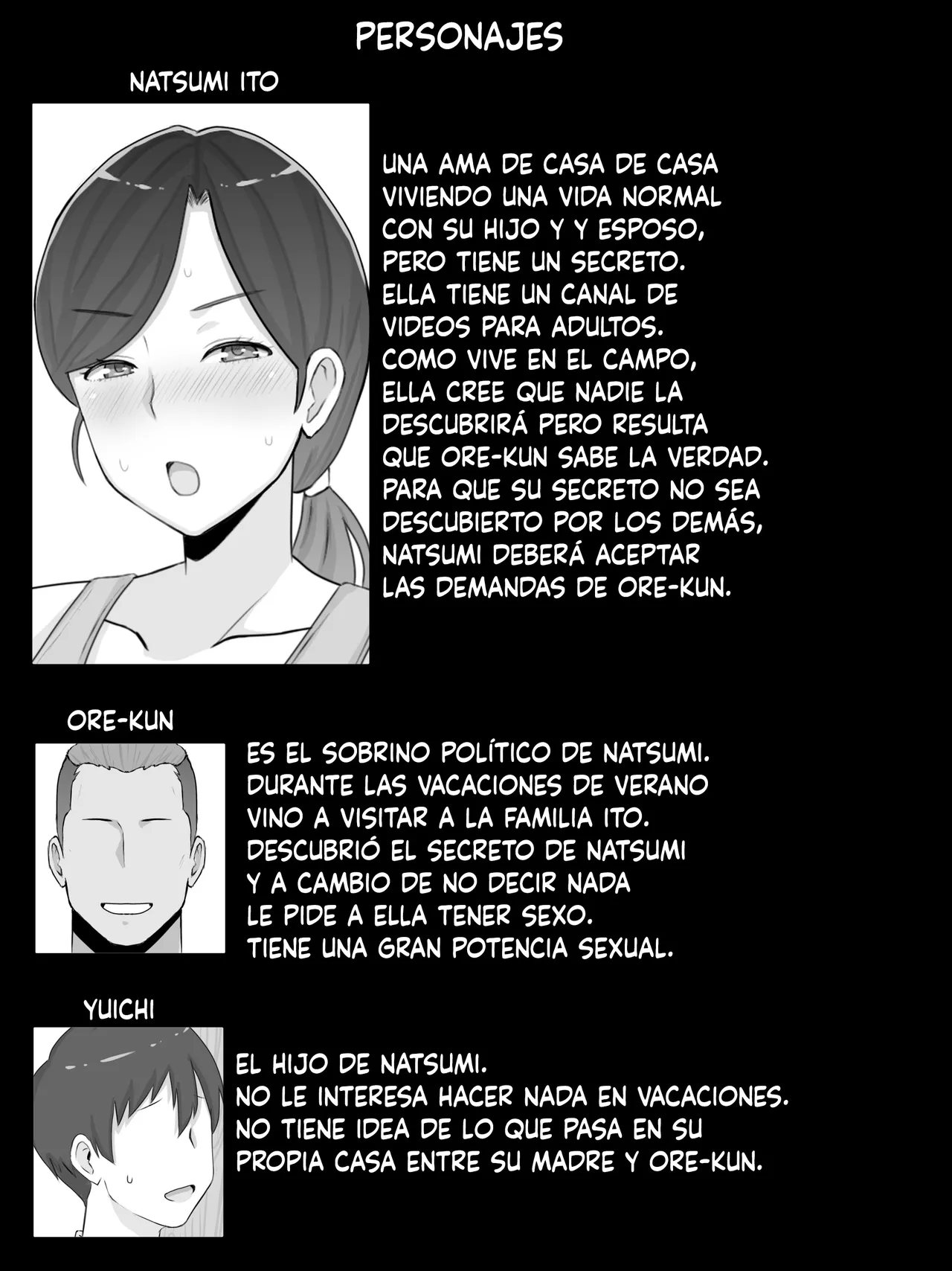 [Saimonke] Iinari Kyonyuu Haha Natsumi (40) Oi ni Eroi Fukugyou ga Barete Kuchidome Koubi Shiteimasu (Spanish) изображение № 2