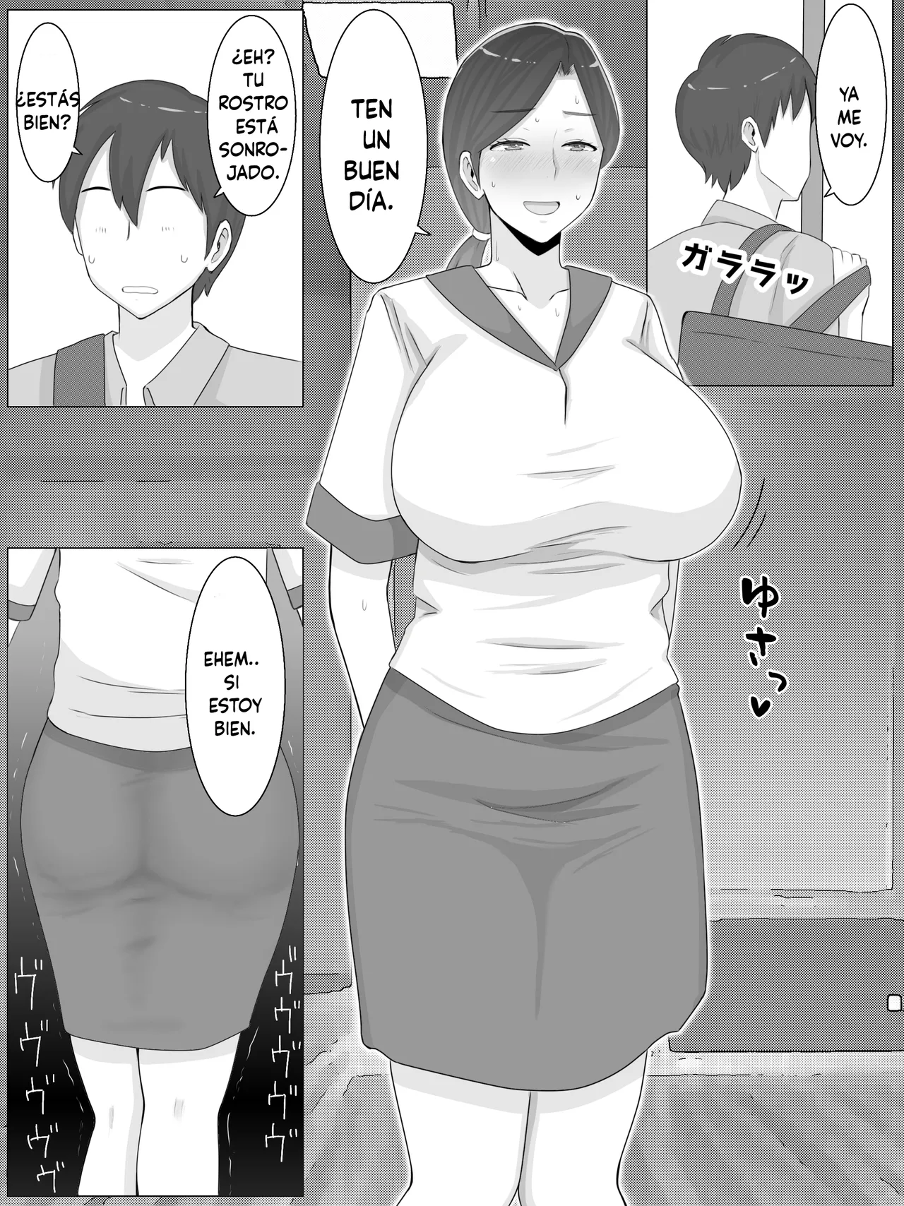 [Saimonke] Iinari Kyonyuu Haha Natsumi (40) Oi ni Eroi Fukugyou ga Barete Kuchidome Koubi Shiteimasu (Spanish) изображение № 37