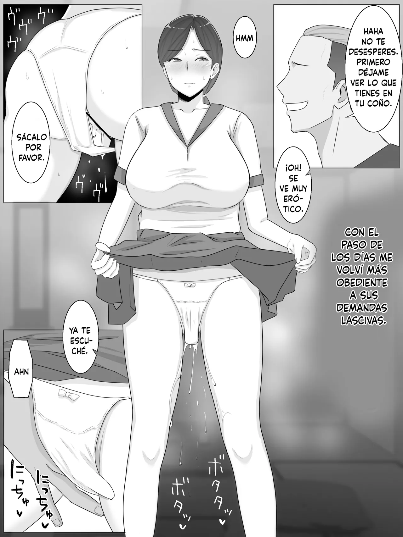 [Saimonke] Iinari Kyonyuu Haha Natsumi (40) Oi ni Eroi Fukugyou ga Barete Kuchidome Koubi Shiteimasu (Spanish) изображение № 39