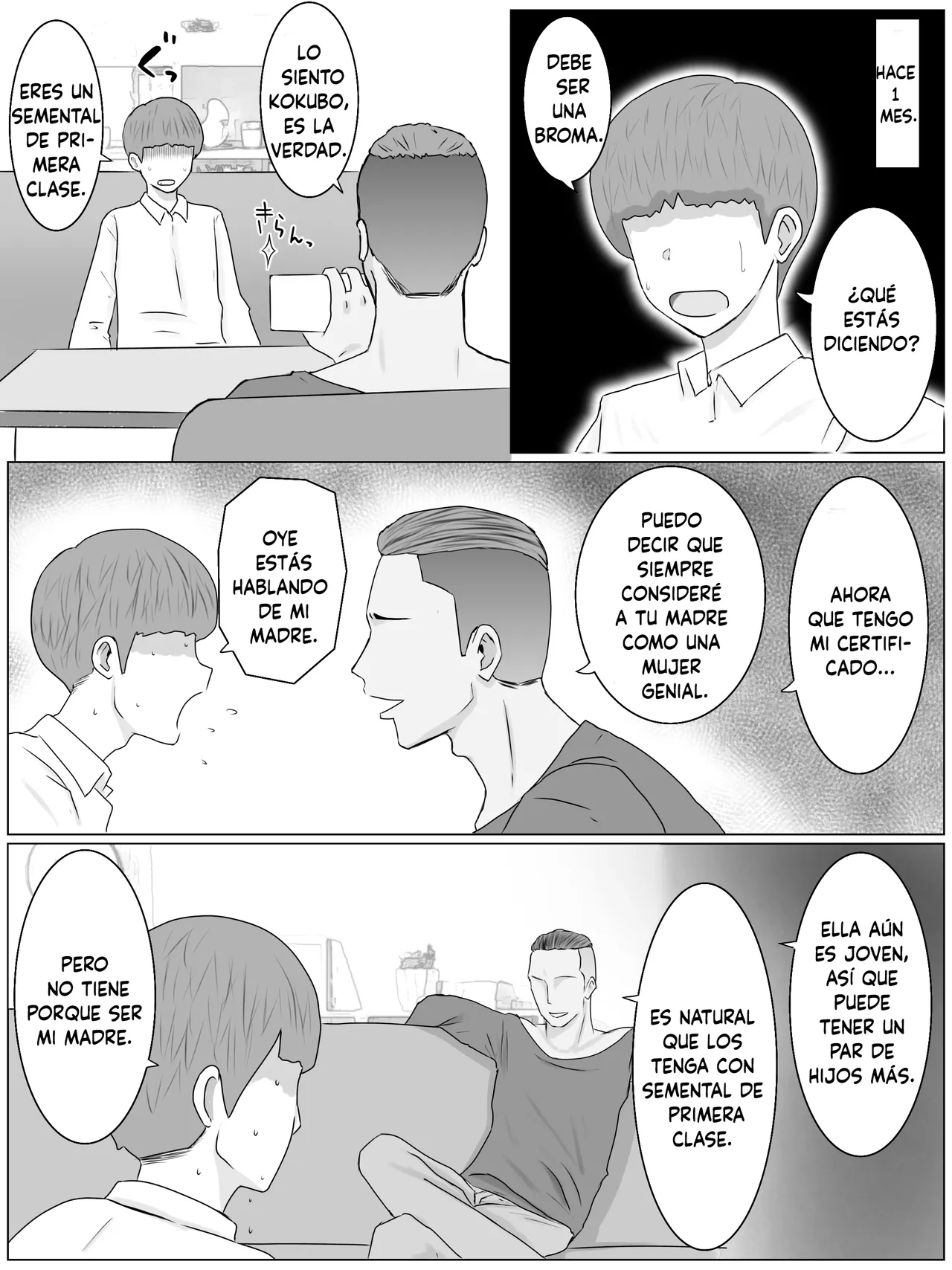 [Saimonke] Hanshoku Haha Musuko no Doukyuusei ni Mainichi Tanetsuke Sareteimasu (Spanish) image number 11