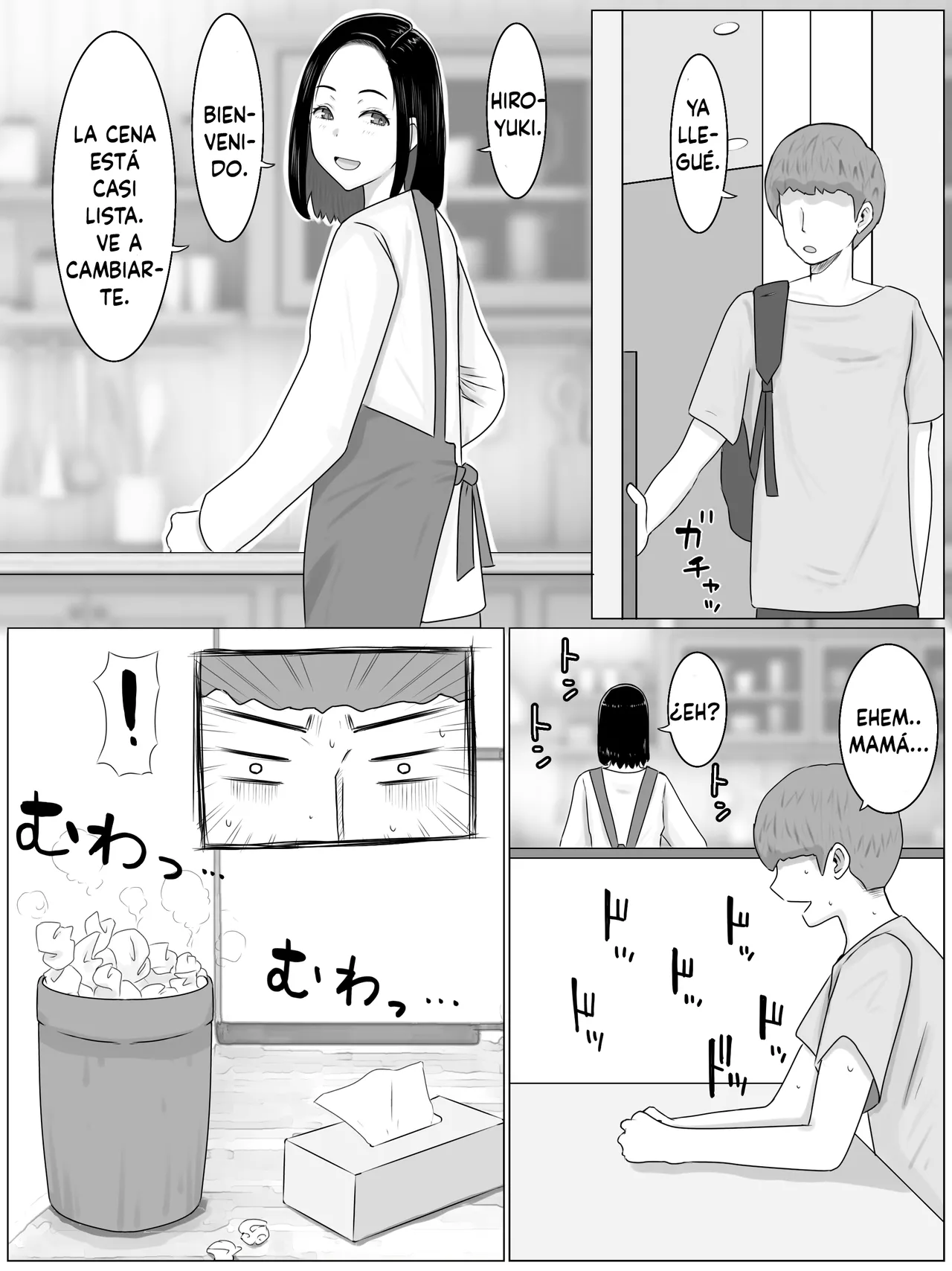 [Saimonke] Hanshoku Haha Musuko no Doukyuusei ni Mainichi Tanetsuke Sareteimasu (Spanish) image number 17