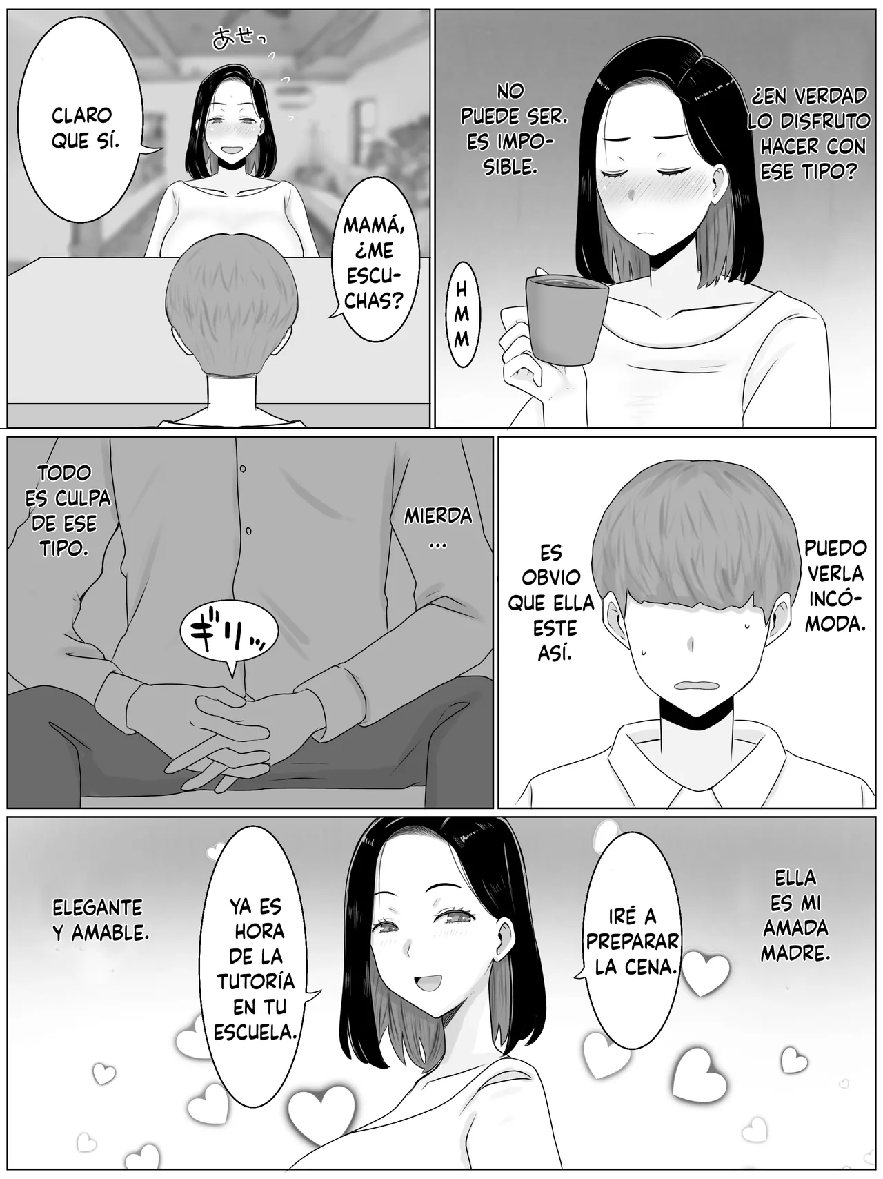 [Saimonke] Hanshoku Haha Musuko no Doukyuusei ni Mainichi Tanetsuke Sareteimasu (Spanish) image number 27