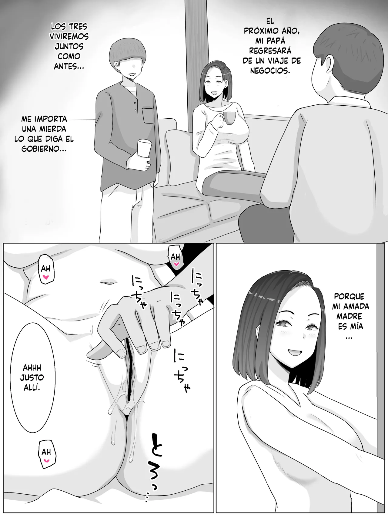 [Saimonke] Hanshoku Haha Okawari: Musuko no Doukyuusei to 2-Ninme no Kodukuri Hajimemashita (Spanish) numero di immagine  29