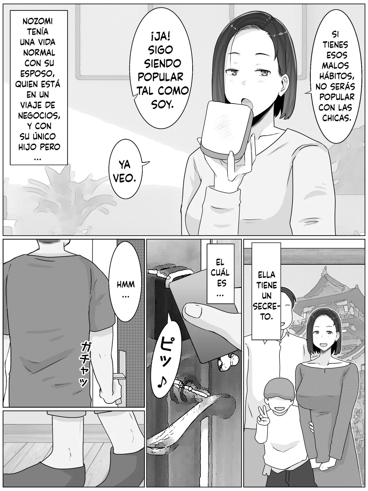 [Saimonke] Hanshoku haha 3 musuko no dōkyūsei to kosupure-ko tsukuri suru koto ni narimashita (Spanish) numero di immagine  4