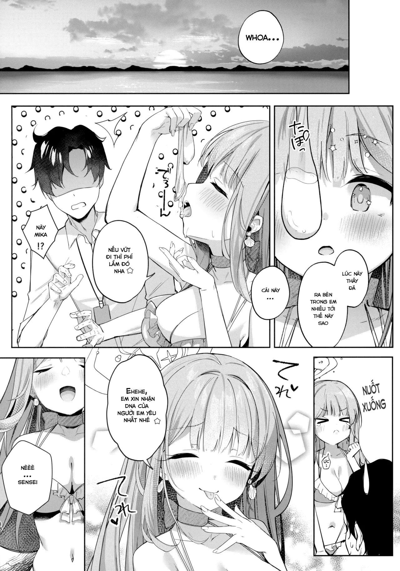 (C106) [Kinokomushin (Kinokomushi)] Nagaki Yo no Utsutsu ni Ochite  | Chìm Đắm Vào Thực Tại Của Đêm Trường (Blue Archive)  [Vietnamese Tiếng Việt] [KL] numero di immagine  17