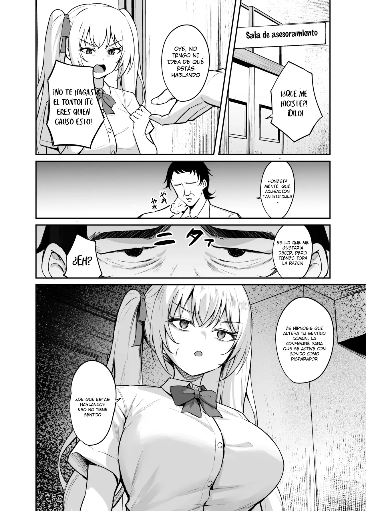 [BRAVE CHICKEN (Alex)] Saimin Earphone -Namaiki Onna o Joushiki Kaihen-｜Auriculares Hipnóticos -Reprogramando la Mente de una Chica Atrevida- [Spanish] [Aquí Nunca Es Septiembre] [Digital] image number 19