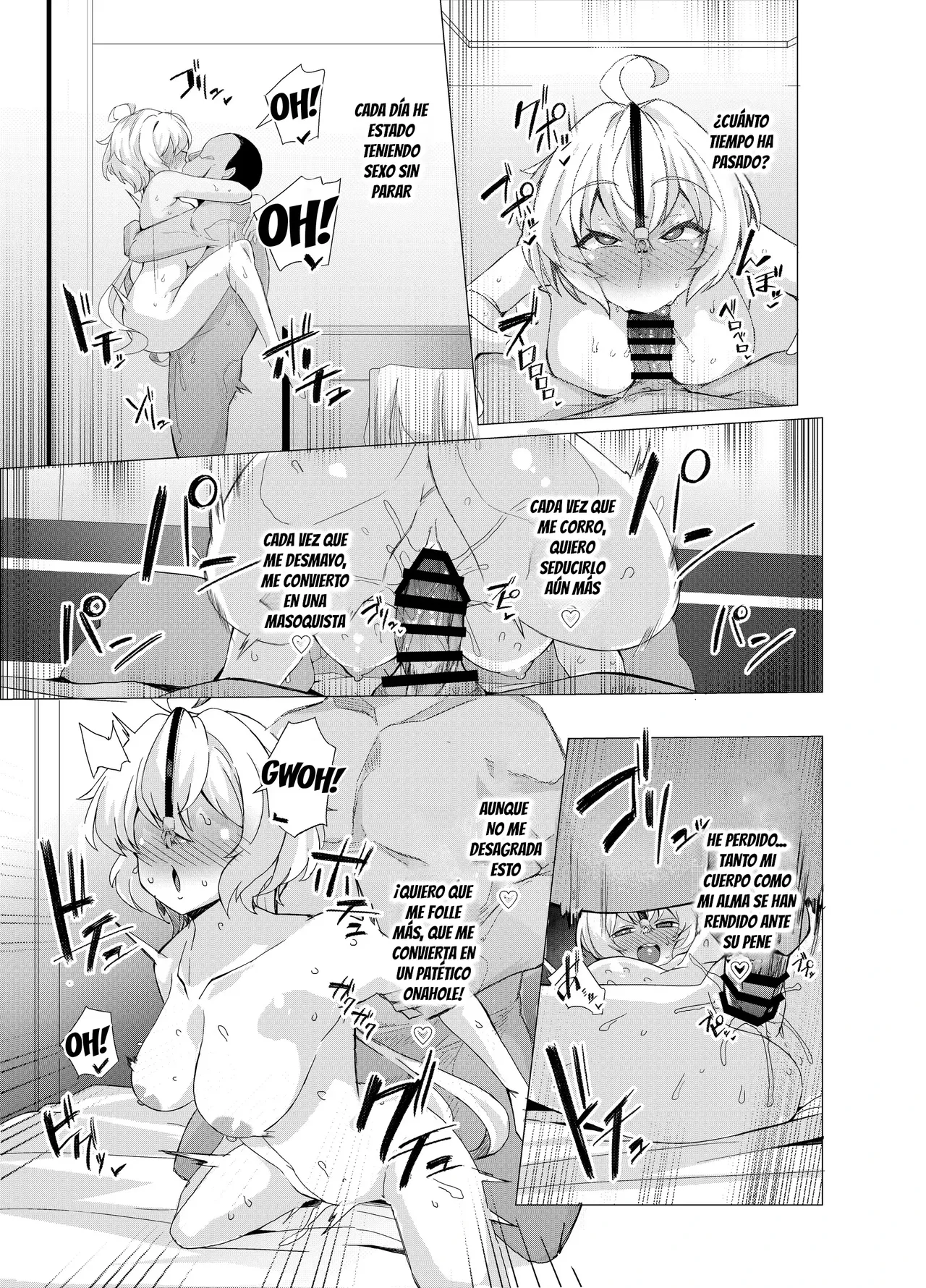 [Momokan (Momonosuke)] Senki Mesubuta Choukyou ni Otsu｜La Princesa Guerrera Cae en el Entrenamiento de Cerdas (Senki Zesshou Symphogear) [Spanish] [Darius] [Digital] image number 28