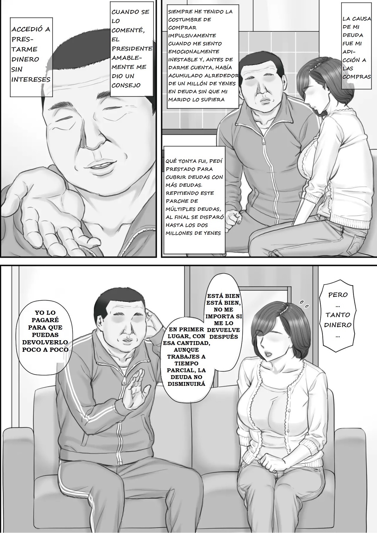 [Ponkotsu Damashii] Netorare Shakkin Tsuma ~Kiken na Koushou Hen~ - ESPOSA ENGAÑADA POR DEUDAS  ~CAPITULO DE LA NEGOCIACIÓN PELIGROSA~ image number 12