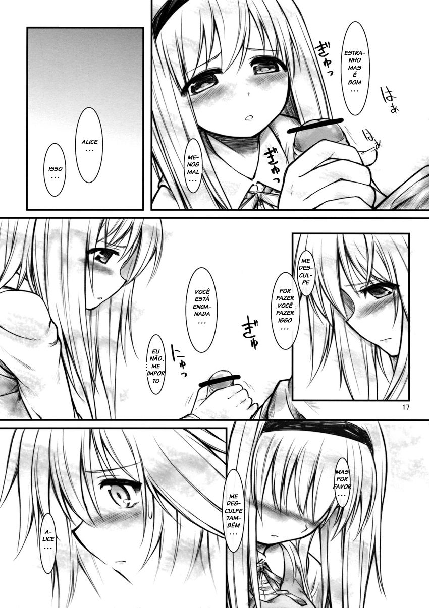 (Reitaisai 10) [Cloud Palette (Kuroyume Naoto, Akanagi Youto)] Ali Mari Kozukuri (Touhou Project) [Portuguese-BR] [LIANEF] image number 17