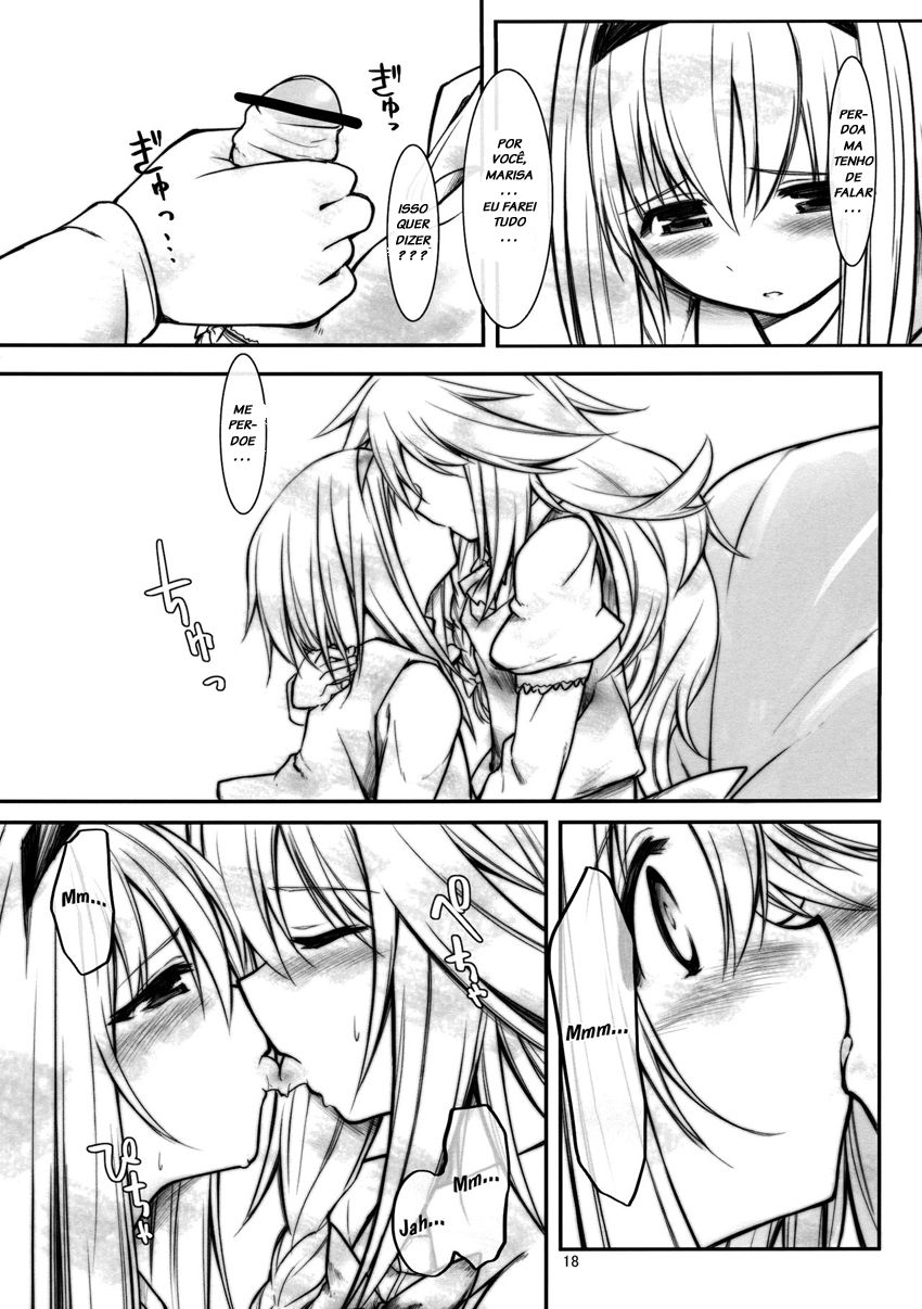 (Reitaisai 10) [Cloud Palette (Kuroyume Naoto, Akanagi Youto)] Ali Mari Kozukuri (Touhou Project) [Portuguese-BR] [LIANEF] image number 18