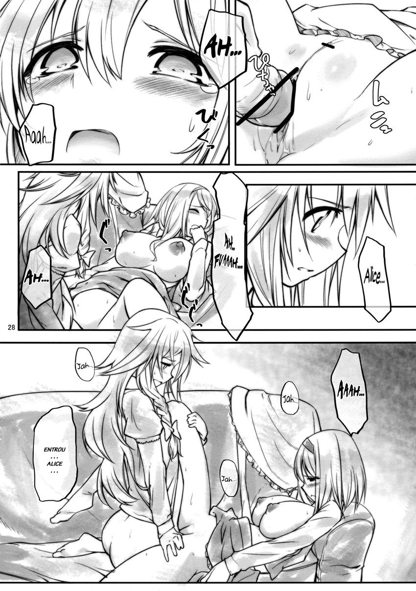 (Reitaisai 10) [Cloud Palette (Kuroyume Naoto, Akanagi Youto)] Ali Mari Kozukuri (Touhou Project) [Portuguese-BR] [LIANEF] image number 28