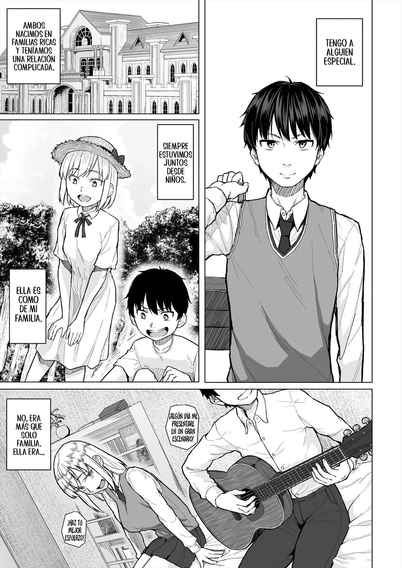 [Chonmage Teikoku (Magekichi)] Osananajimi wa Shakkin no Kata toshite Oyaji ni Dakareru｜Mi Amiga de la Infancia es Usada como Forma de Pago de una Deuda por mi Padre [Spanish] [New Scan Doujin] image number 2