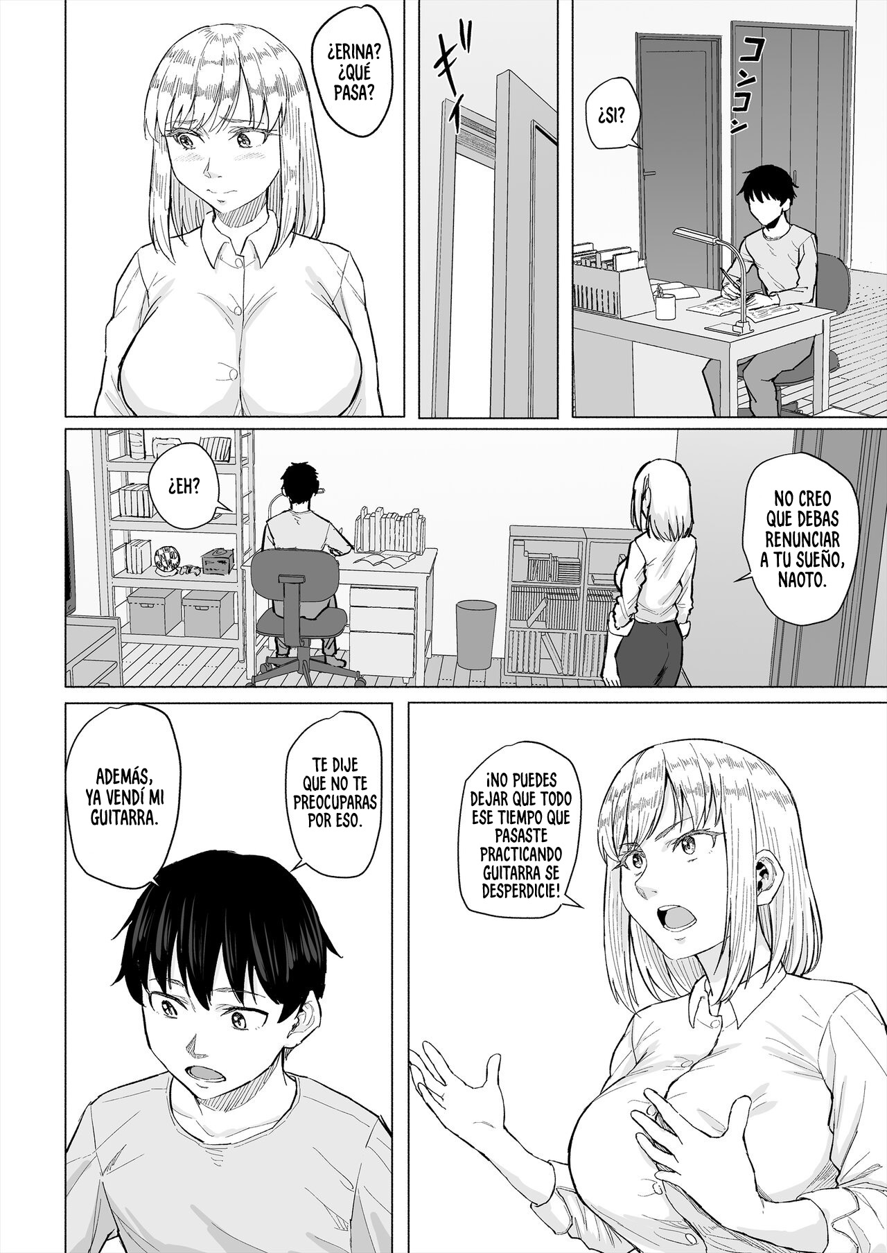 [Chonmage Teikoku (Magekichi)] Osananajimi wa Shakkin no Kata toshite Oyaji ni Dakareru｜Mi Amiga de la Infancia es Usada como Forma de Pago de una Deuda por mi Padre [Spanish] [New Scan Doujin] image number 19