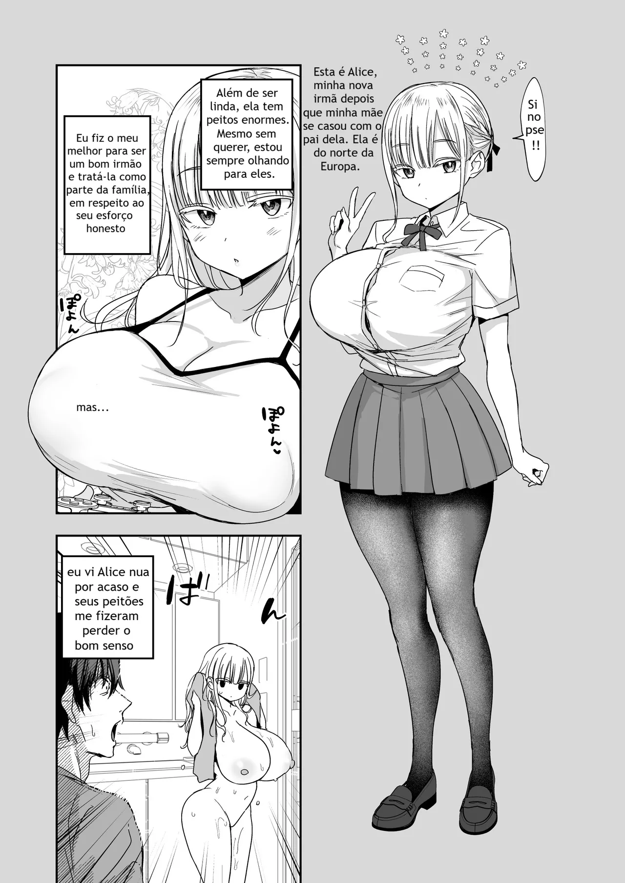 [Toono Esuke] Dekapai Gimai, Shuurai Alice no Swimming Lesson [Portuguese-BR] image number 4