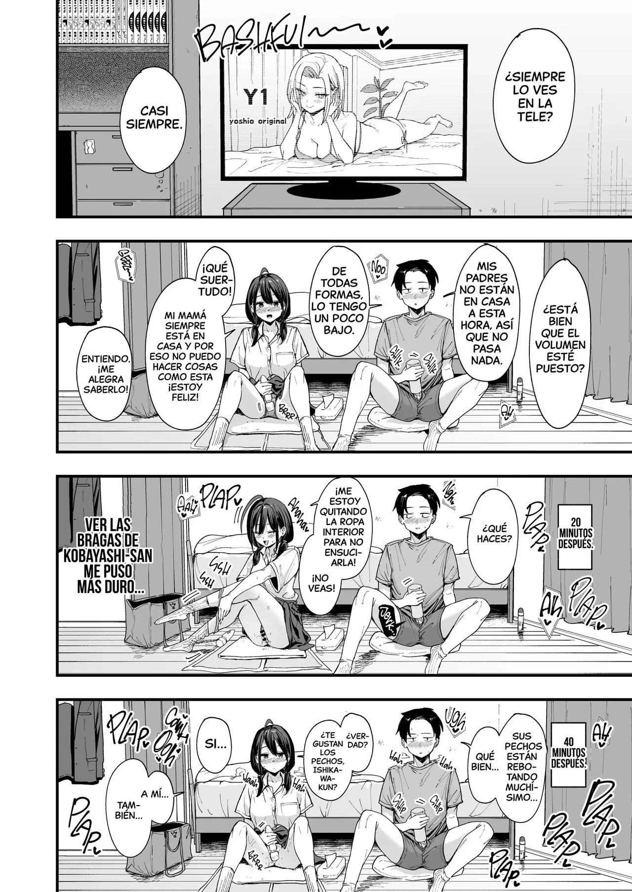 [Fuguta-ke] Tonari no Seki no Tomodachi to Issho ni Onanii Suru Hanashi｜La historia de cómo me masturbé junto a la chica que se sienta a mi lado [Spanish] [Uraku Translations] 图片编号 40