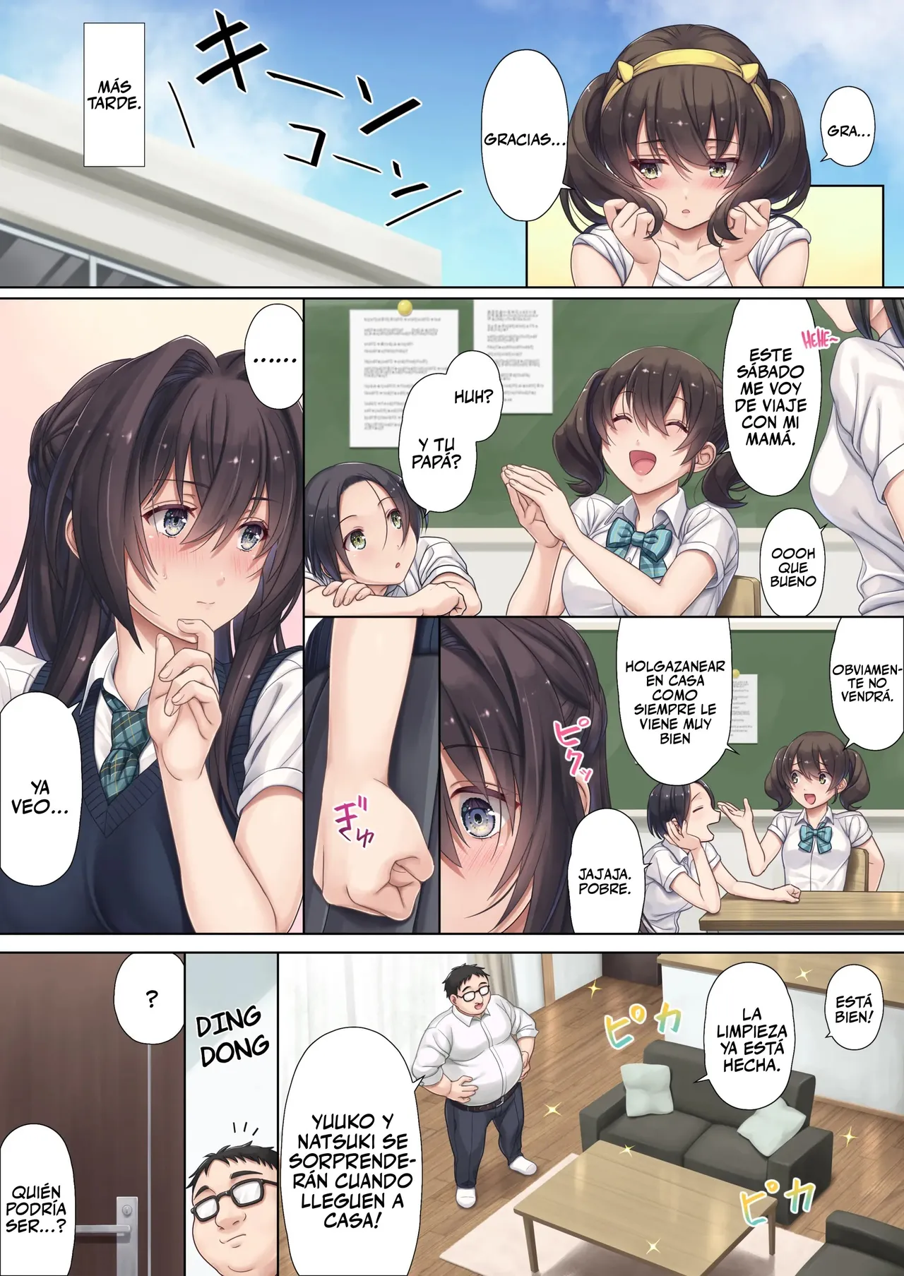 [Airy Socks (Mafuyu HEMP)] Musume no Class no Iinchou wa Papa ga Hoshii Rashii｜La Presidenta de Clase de Mi Hija Quiere un Papá [Spanish] [Dulx Traduccion] image number 8