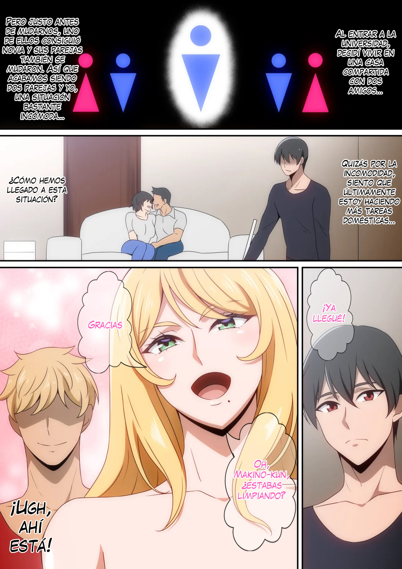 [Harahera] Share House Hakai Onna｜La Chica que Destruyó la Casa Compartida [Spanish] [K-le Traducciones] image number 2