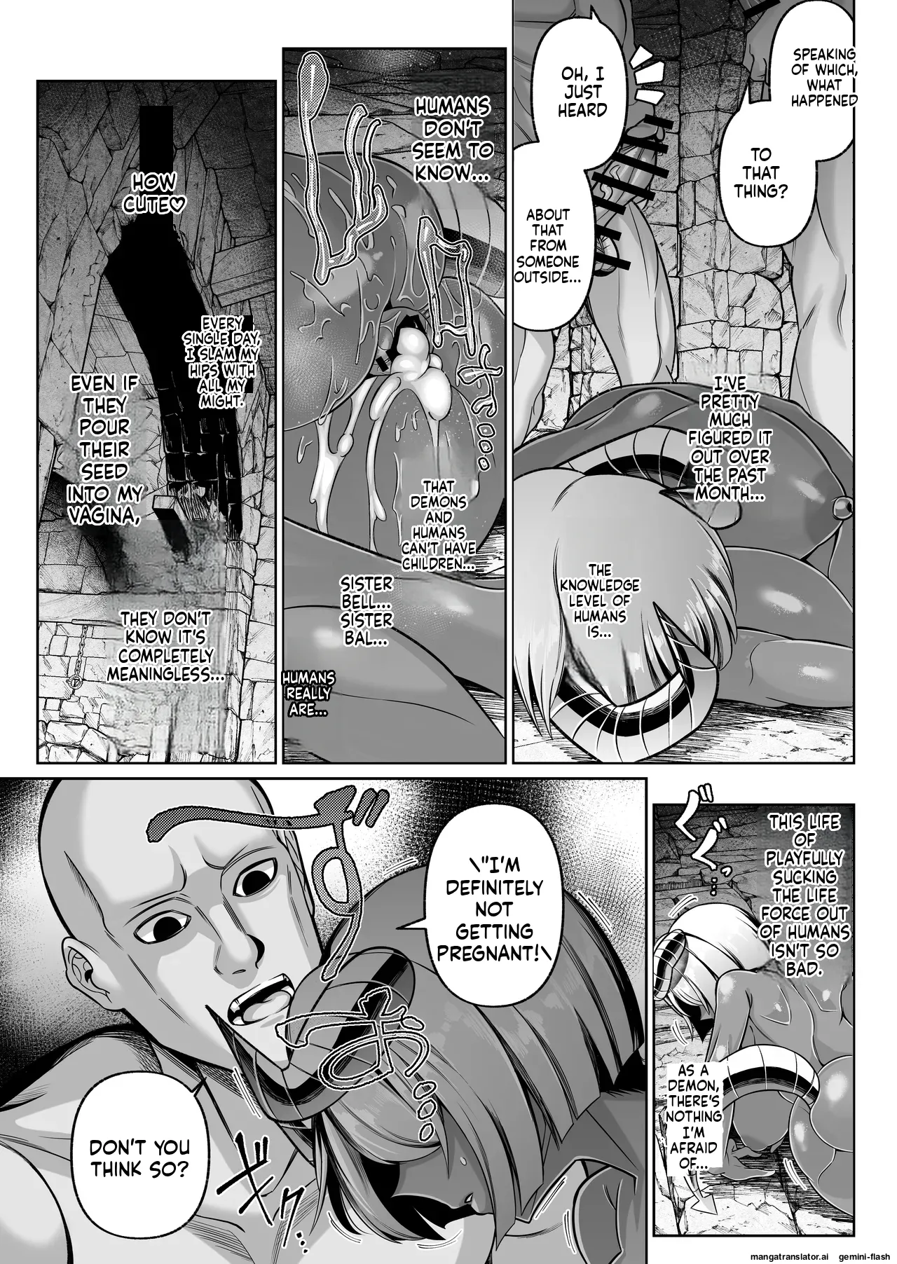 [Zonebell Market (Zonebell Tsukiji)] Kasshoku Kyonyuu Inma, Otsu ~Renzoku Haramase Shasei Jigoku~ | Tanned Big Tits Employee, Otsu ~Continuous Impregnation Ejaculation Hell [English] [Digital] 画像番号 21