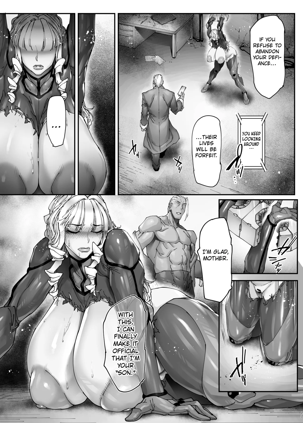 Kocho Kocho Koukou (Bonten)] Nyuujoku no Ori ~Hitozuma Sousakan Atsuko~Gaiden [Digital] [English] [Kuraudo] 图片编号 12