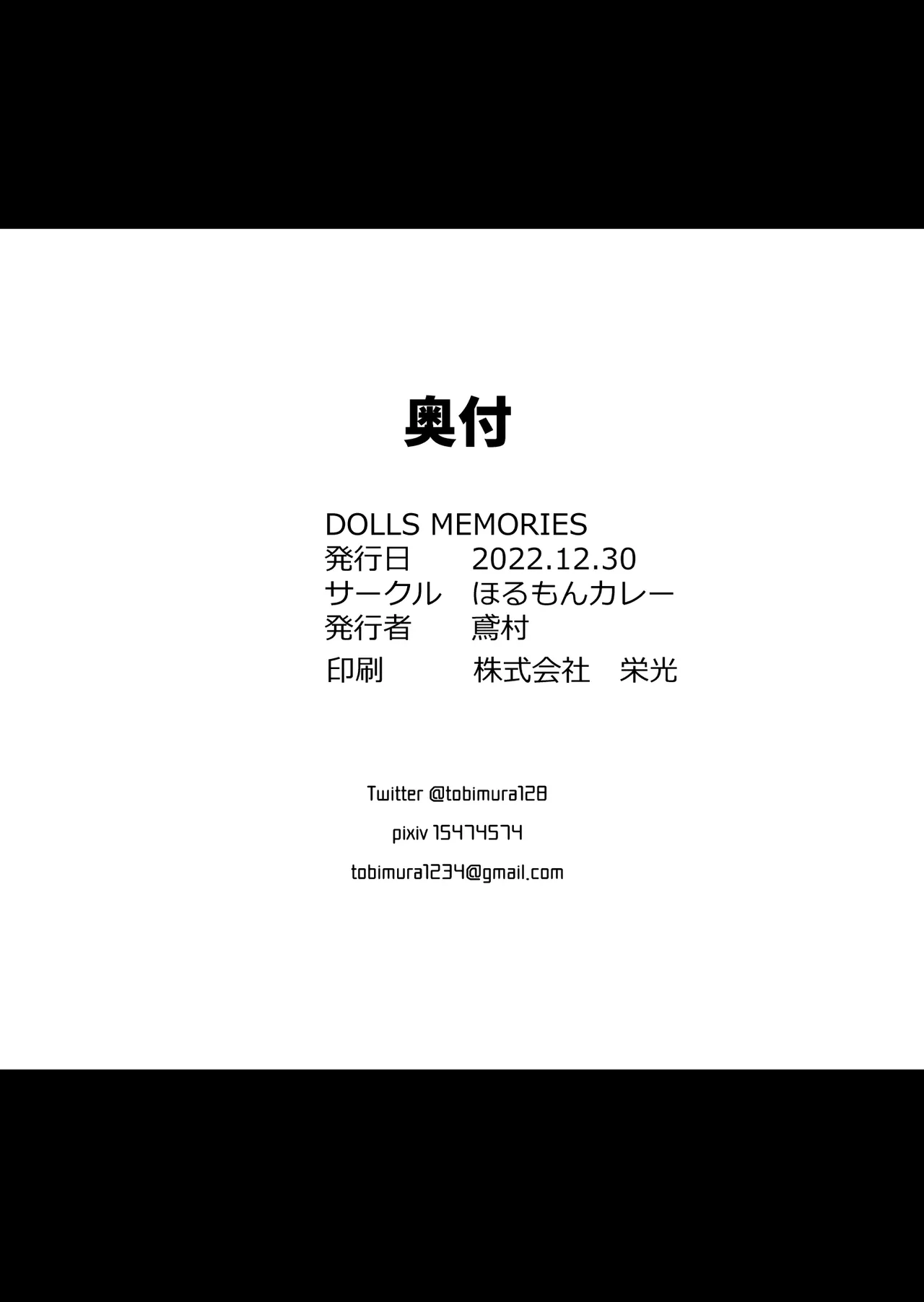 (C101) [ほるもんカレー (鳶村)] DOLLS MEMORIES (少女前線) [DL版] image number 116