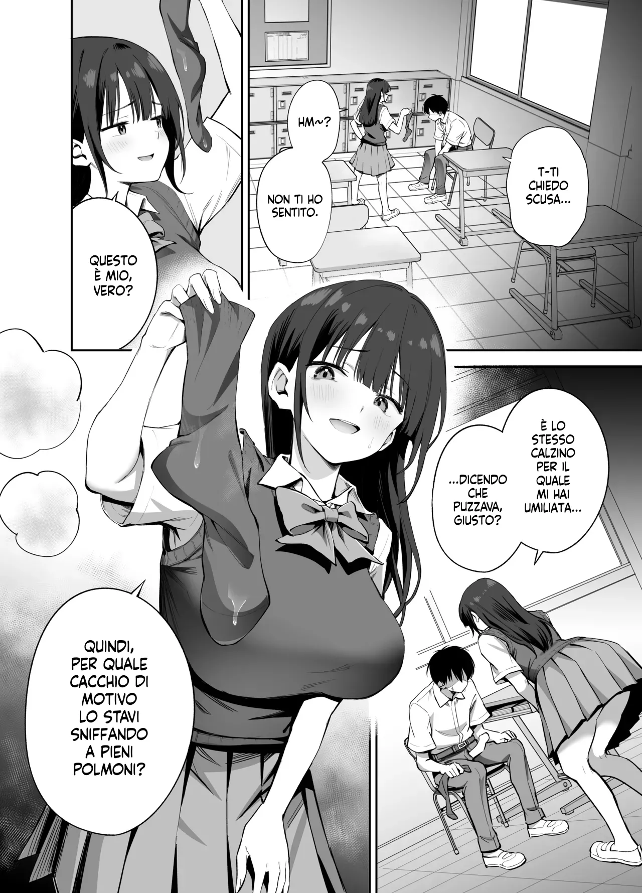 [Honshiro Nikori] Watashi no Kutsushita de Shikotteru nara Sono Ochinpo de Asonde mo Ii yo ne? | Se ti fai le seghe sui miei calzini, allora suppongo che io me la posso spassare col tuo cazzo, giusto? [Italian] [Hentai Fantasy] image number 22