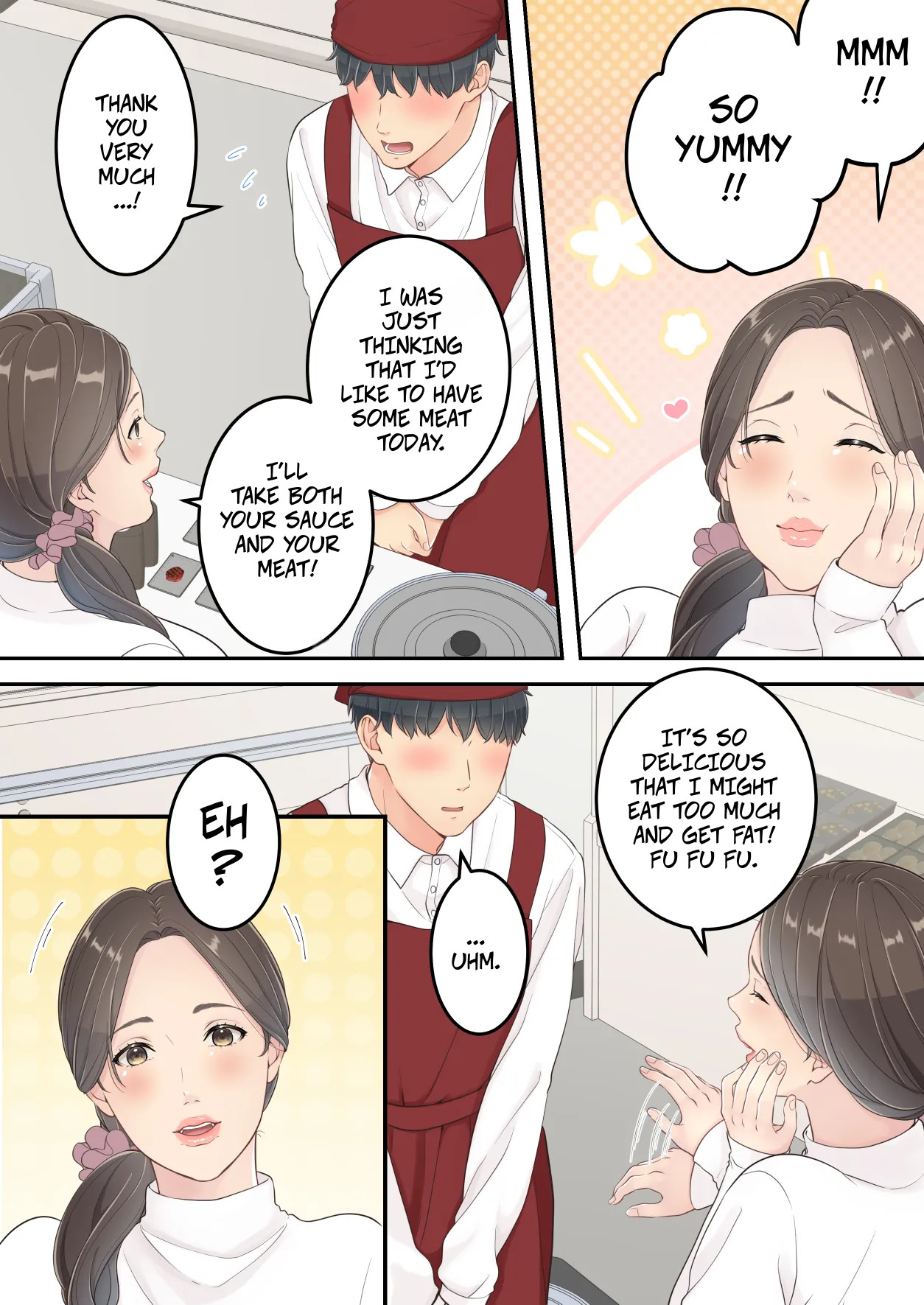 [Yuriko Club] Matomo na Okaa-san ga Musuko to Onaidoshi na Otokonoko to Amaama Furin Ryokou shichau Hanashi | A Normal Mother Goes on a Sweet Affair Trip With a Boy the Same Age as Her Son [English] image number 4