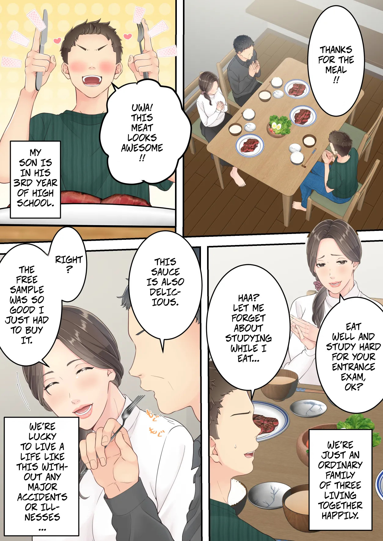 [Yuriko Club] Matomo na Okaa-san ga Musuko to Onaidoshi na Otokonoko to Amaama Furin Ryokou shichau Hanashi | A Normal Mother Goes on a Sweet Affair Trip With a Boy the Same Age as Her Son [English] image number 7