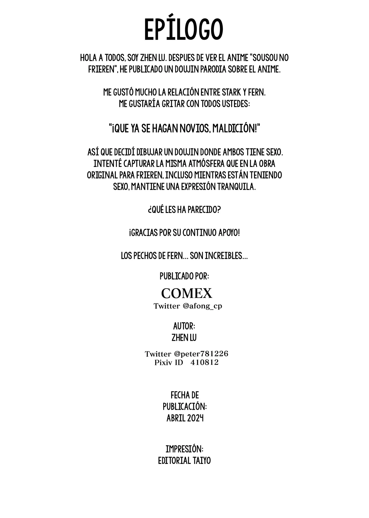 [COMEX (Zhen Lu)] Chinchin ga Ookiku Naru Mahou | La Magia que Hace más Grande el Pene (Sousou no Frieren) [Spanish] [MandaloAsiNoma] (Uncensored) (Sin Censura) 이미지 번호 25