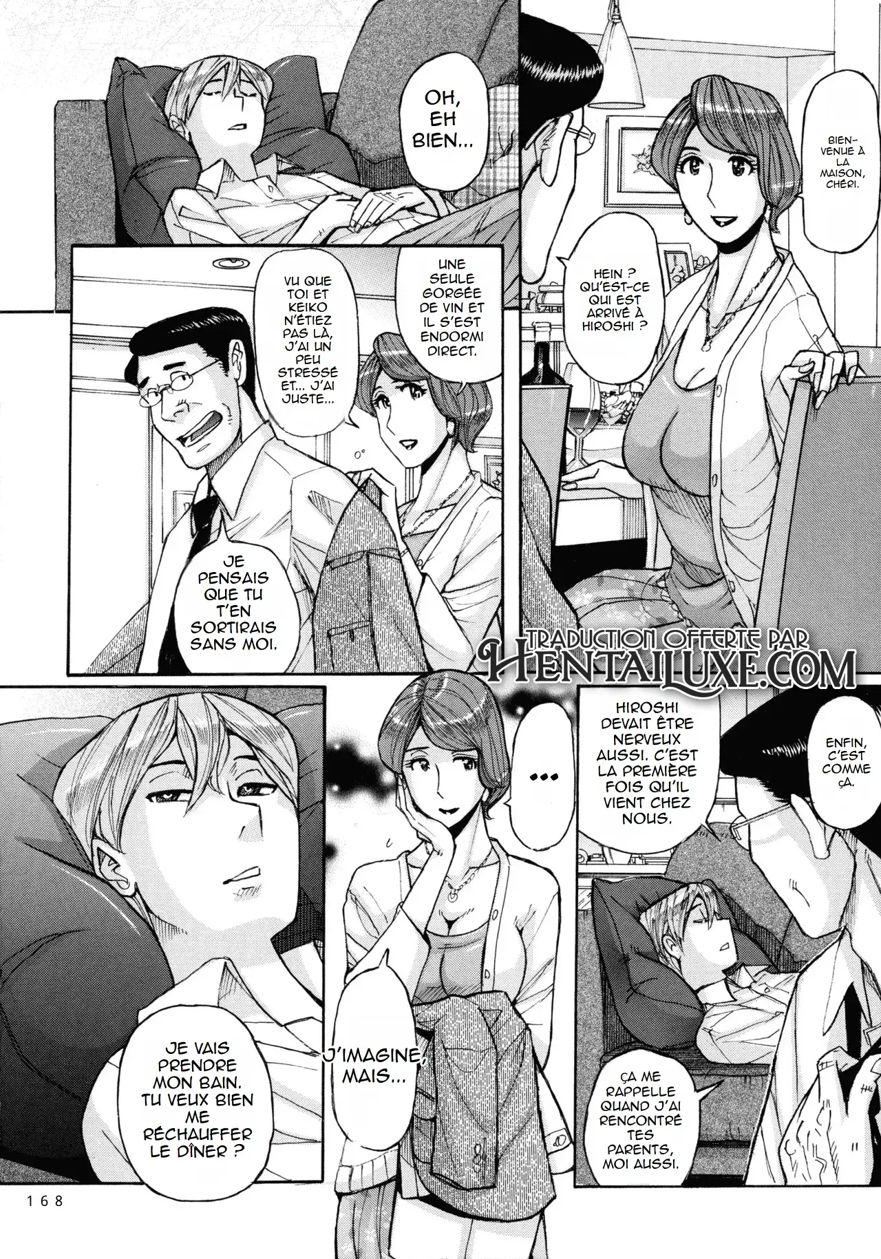 [Kojima Miu] Nishida Ke no Himegoto Ch. 1 | Le secret de la famille Nishida Ch. 1 [French] (hentailuxe.com) image number 8