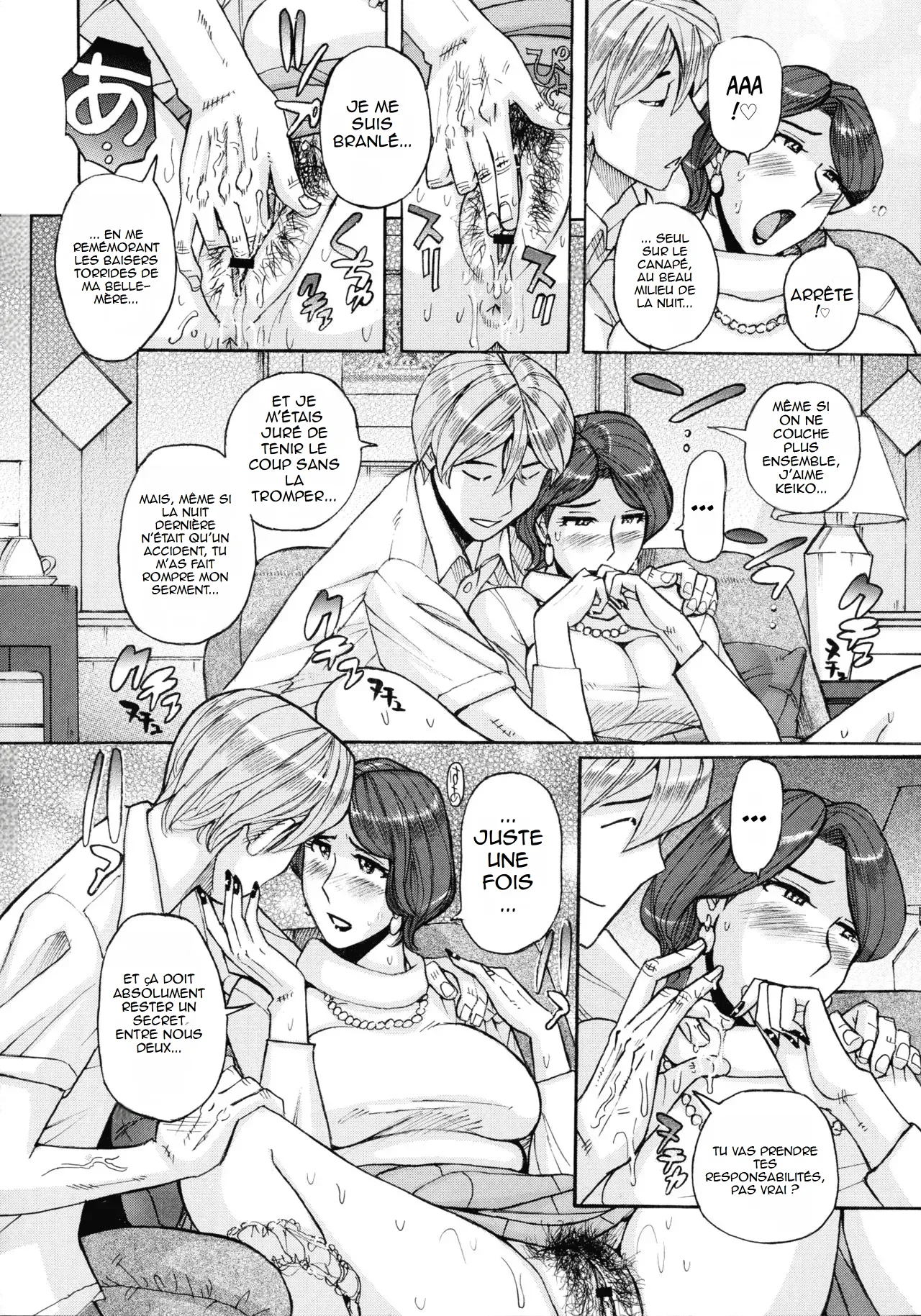 [Kojima Miu] Nishida Ke no Himegoto Ch. 1 | Le secret de la famille Nishida Ch. 1 [French] (hentailuxe.com) image number 14