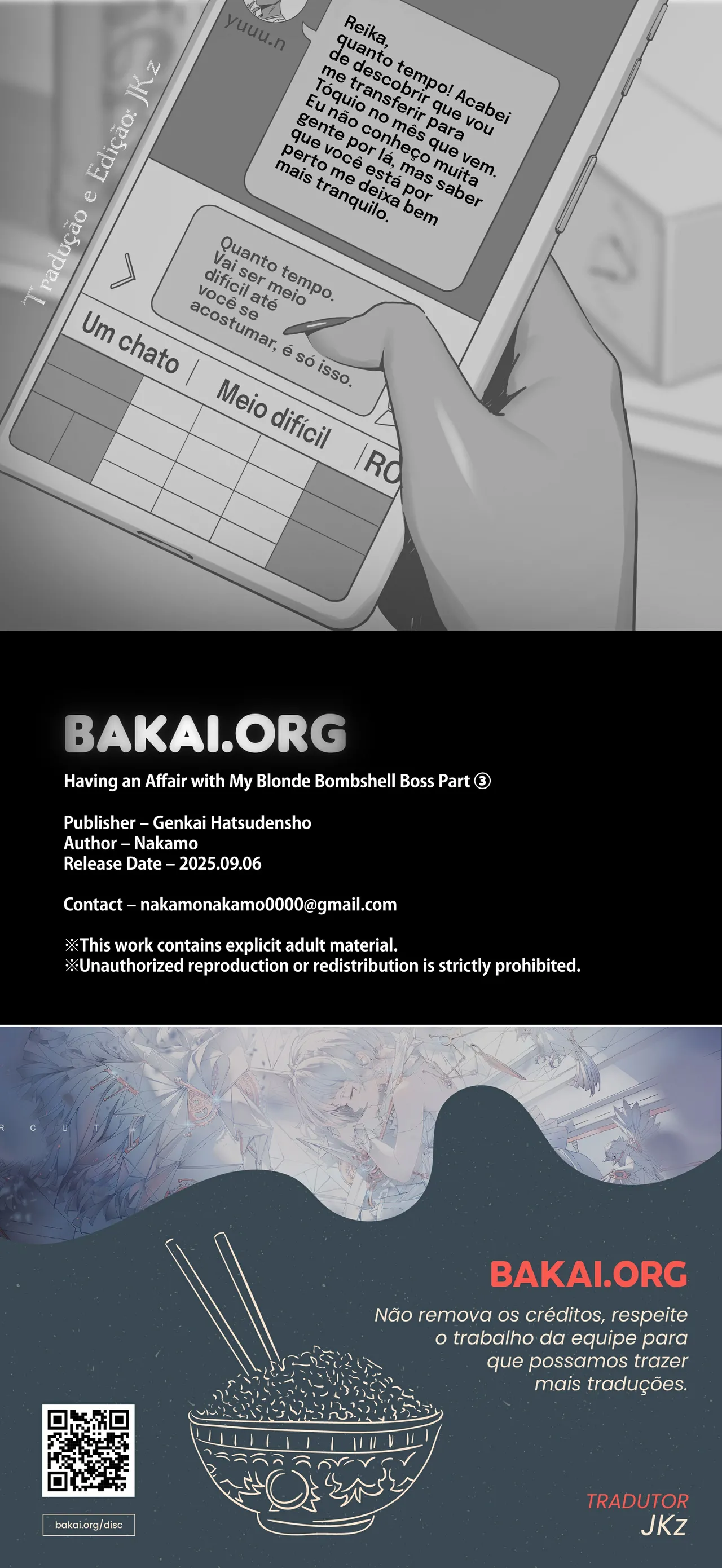 [Genkai Hatsudensho (Nakamo)] Onna Gal Joushi to Furin suru Hanashi 3 [pt-BR] [Bakai.org] image number 26