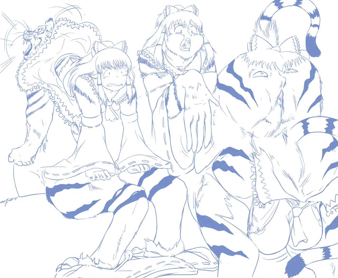 [TheBigBrap] Anime Girl Transformations (weird/animal TFs) 图片编号 2