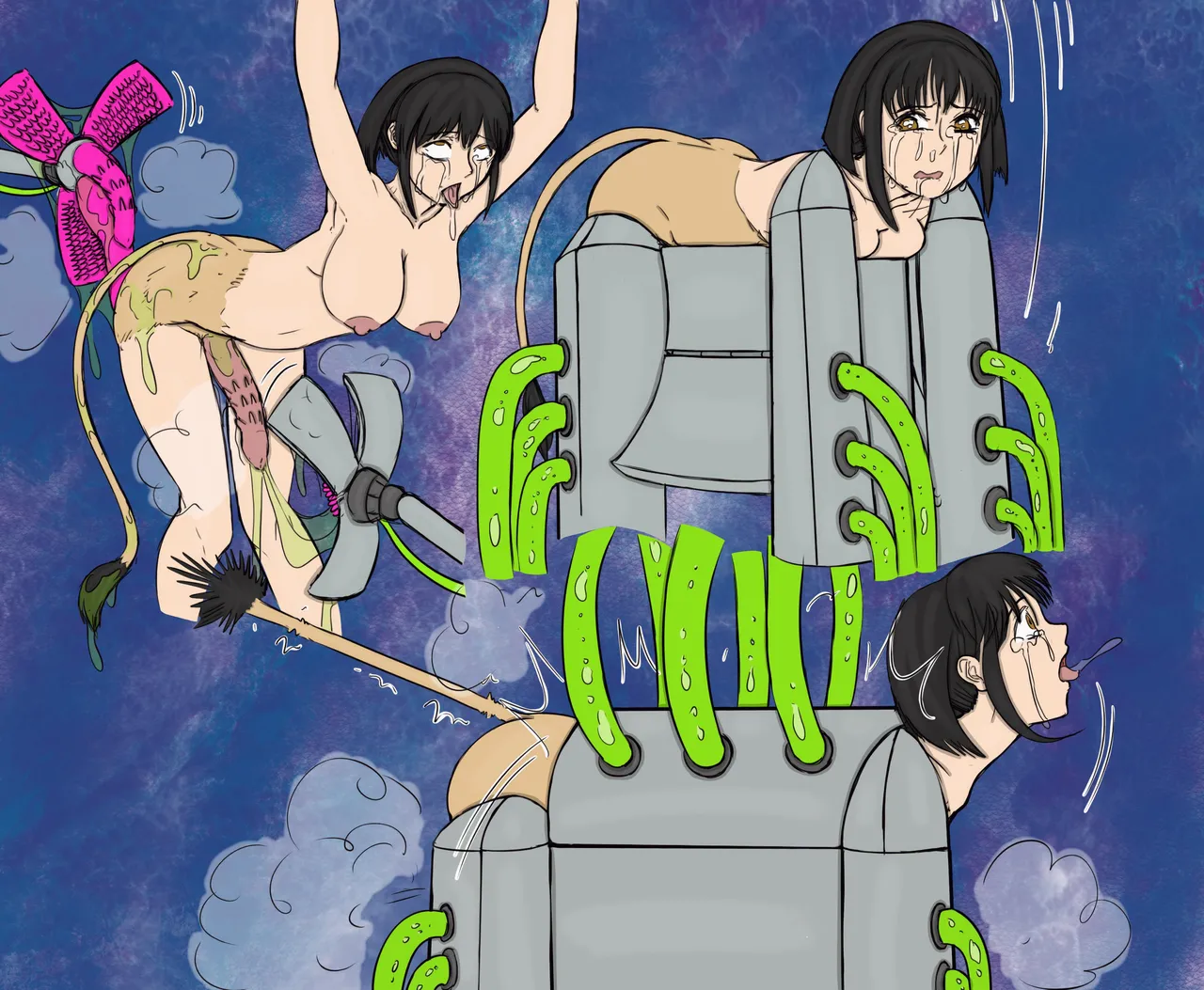 [TheBigBrap] Anime Girl Transformations (weird/animal TFs) 图片编号 22