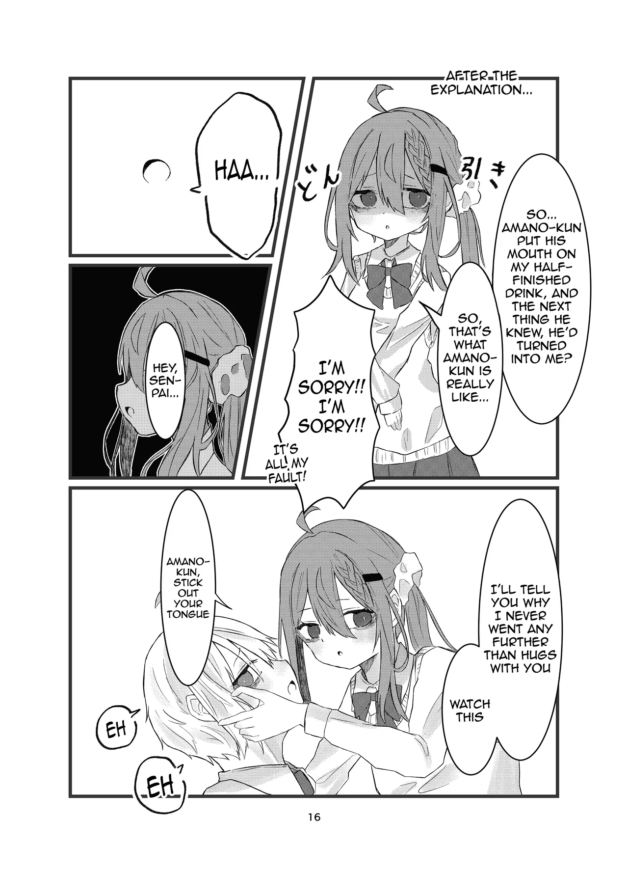 [Silver Snow (Shirayuki)] Gakkou de Suki na Hito ni Natte Tsunda Hanashi | A story about turning into my crush at school and being stuck in her body [English] [meganekun_tl] [Digital] Bildnummer 16