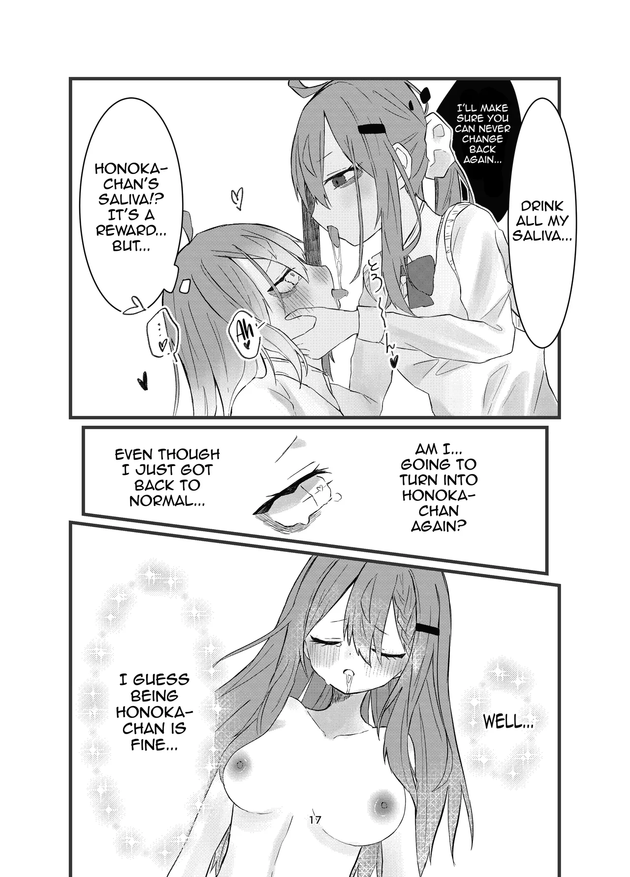 [Silver Snow (Shirayuki)] Gakkou de Suki na Hito ni Natte Tsunda Hanashi | A story about turning into my crush at school and being stuck in her body [English] [meganekun_tl] [Digital] Bildnummer 17