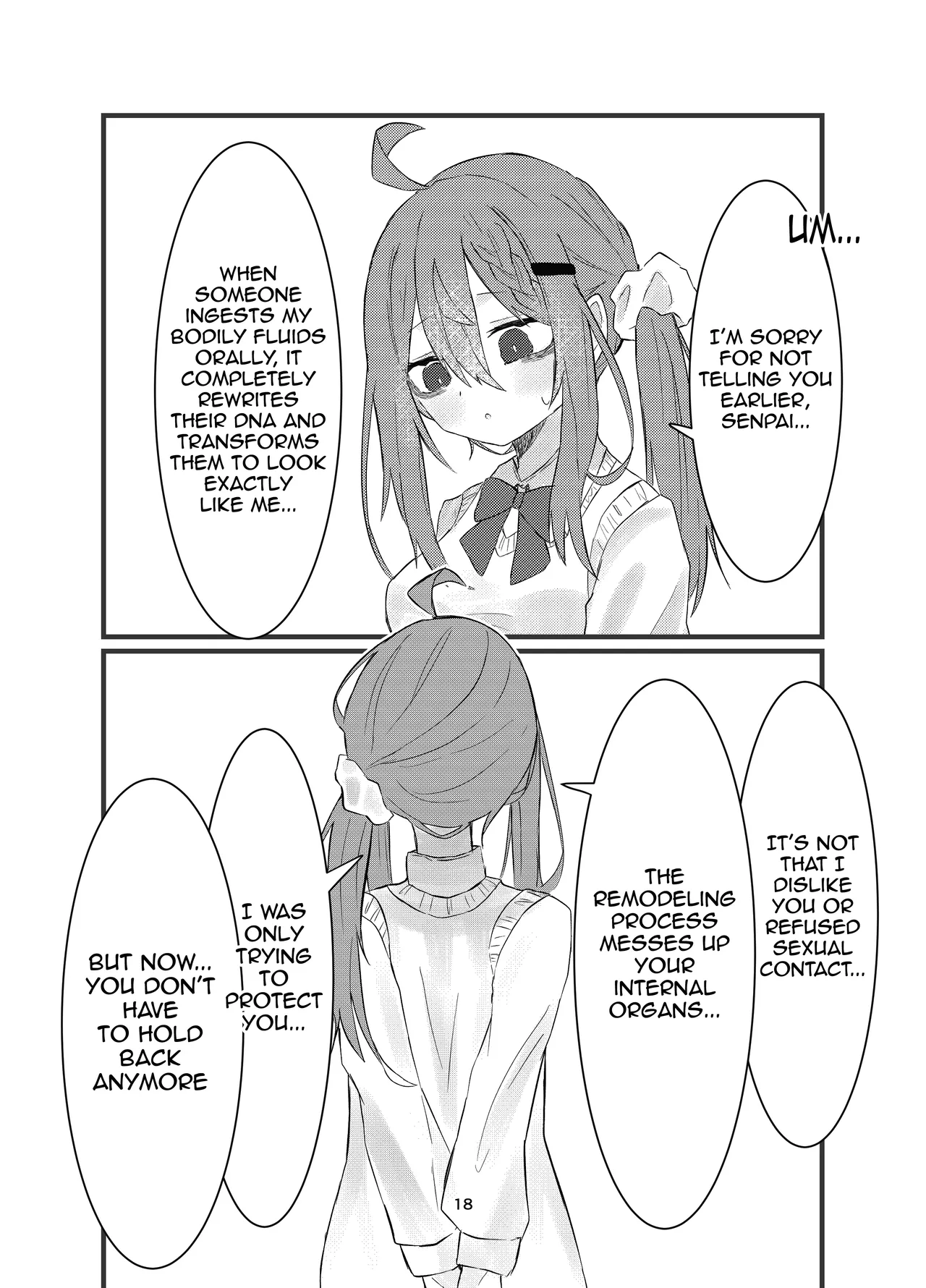 [Silver Snow (Shirayuki)] Gakkou de Suki na Hito ni Natte Tsunda Hanashi | A story about turning into my crush at school and being stuck in her body [English] [meganekun_tl] [Digital] Bildnummer 18