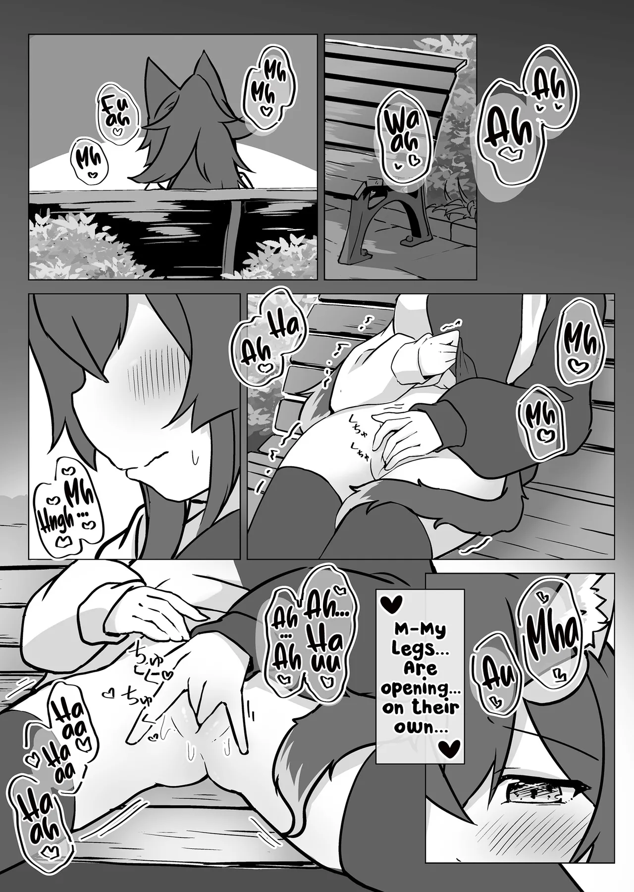 [YokaranuYakara (Yokara)] Miosha ga Osoto de Hadaka ni Natchau Hon | A Book where Miosha gets Naked Outside (Ookami Mio) [English] [Hikari no Kaze] [Decensored] [Digital] imagen número 12