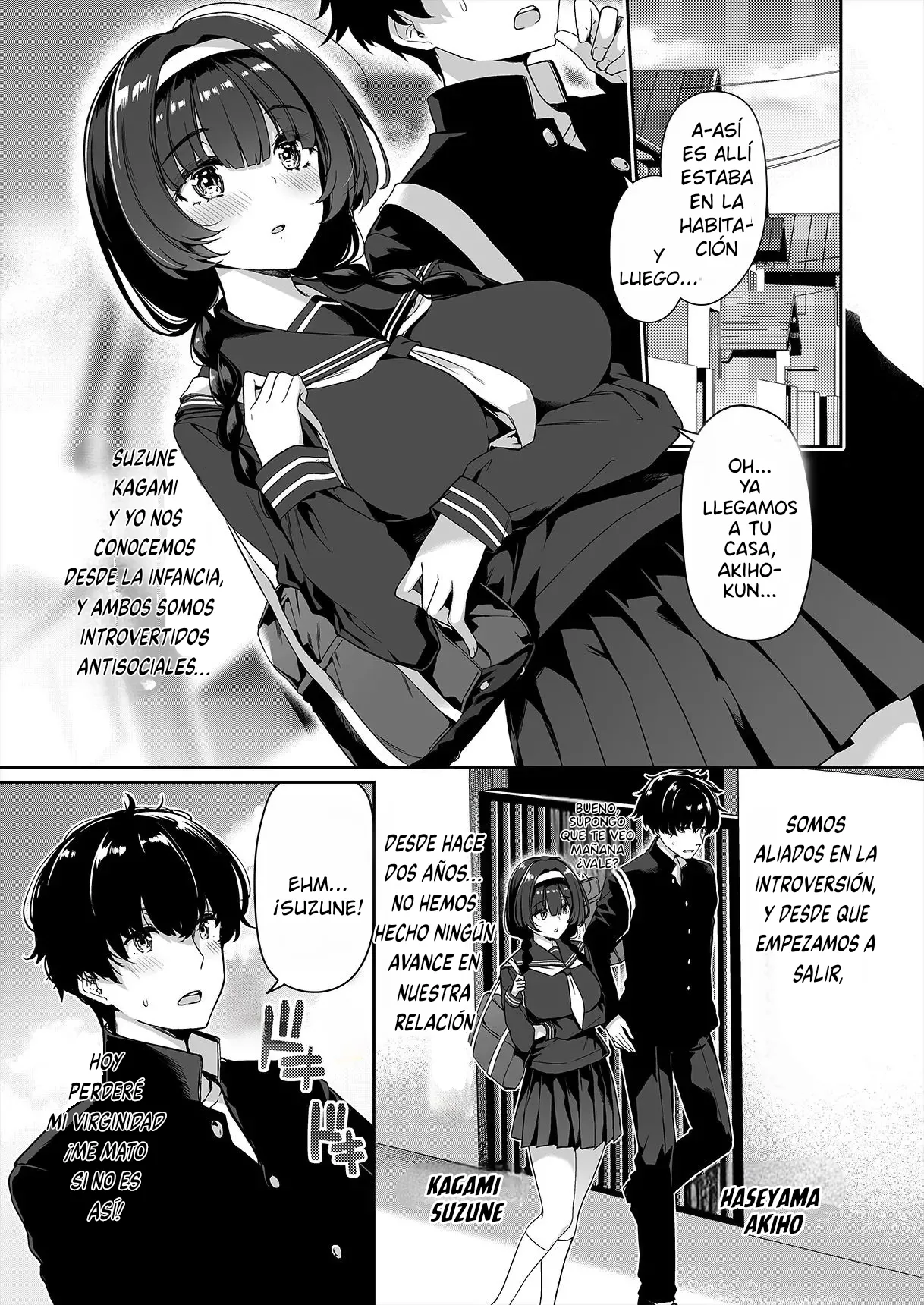 [Bottle Ship Bottler (Kazakura)] InCha Couple ga You Gal-tachi to SEX Training Suru Hanashi | La Tímida Pareja y las Brillantes Gals Tienen Entrenamiento Sexual Juntos [Spanish] {akanameTL} [Decensored] imagen número 2