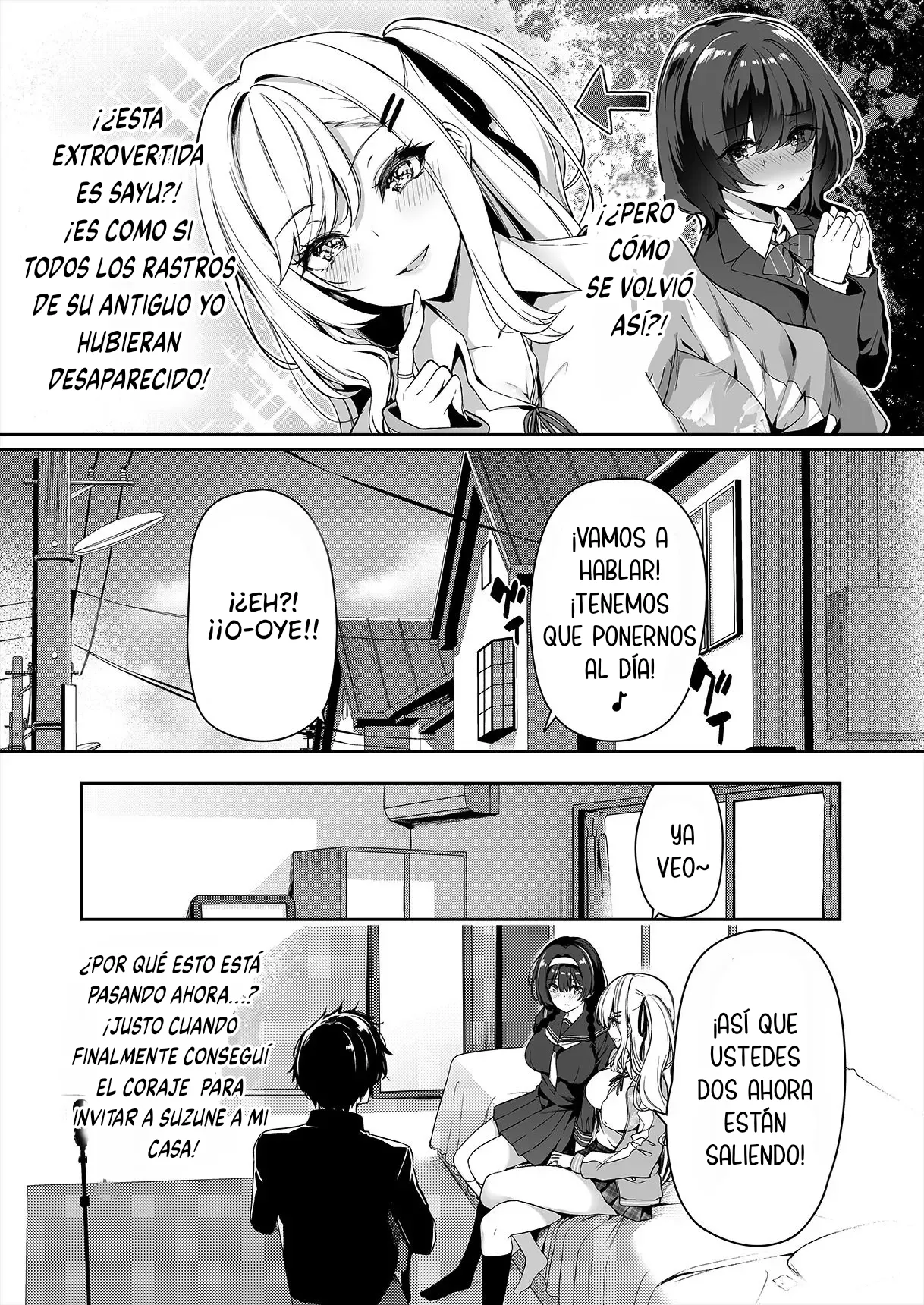 [Bottle Ship Bottler (Kazakura)] InCha Couple ga You Gal-tachi to SEX Training Suru Hanashi | La Tímida Pareja y las Brillantes Gals Tienen Entrenamiento Sexual Juntos [Spanish] {akanameTL} [Decensored] imagen número 5