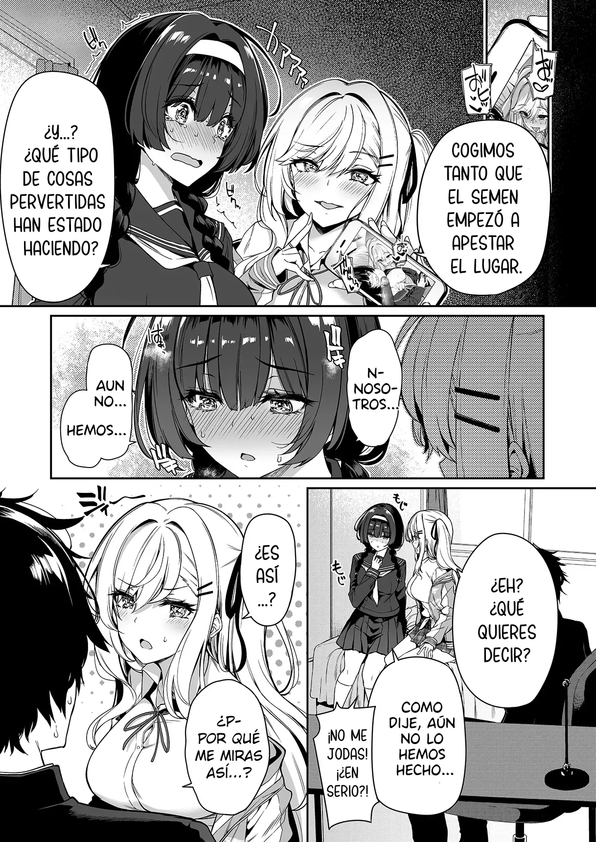 [Bottle Ship Bottler (Kazakura)] InCha Couple ga You Gal-tachi to SEX Training Suru Hanashi | La Tímida Pareja y las Brillantes Gals Tienen Entrenamiento Sexual Juntos [Spanish] {akanameTL} [Decensored] imagen número 10