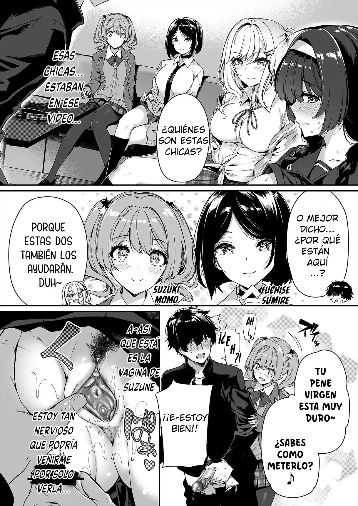 [Bottle Ship Bottler (Kazakura)] InCha Couple ga You Gal-tachi to SEX Training Suru Hanashi | La Tímida Pareja y las Brillantes Gals Tienen Entrenamiento Sexual Juntos [Spanish] {akanameTL} [Decensored] imagen número 13