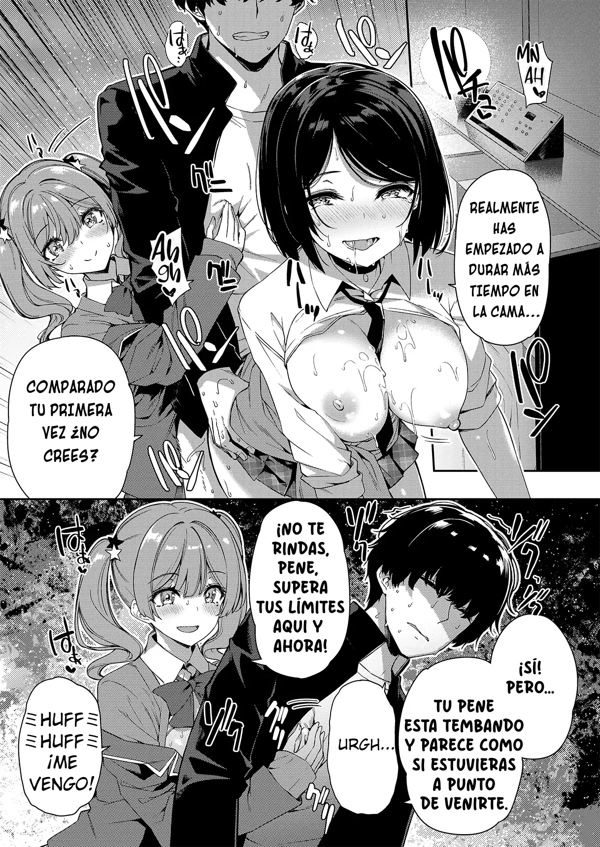 [Bottle Ship Bottler (Kazakura)] InCha Couple ga You Gal-tachi to SEX Training Suru Hanashi | La Tímida Pareja y las Brillantes Gals Tienen Entrenamiento Sexual Juntos [Spanish] {akanameTL} [Decensored] imagen número 24