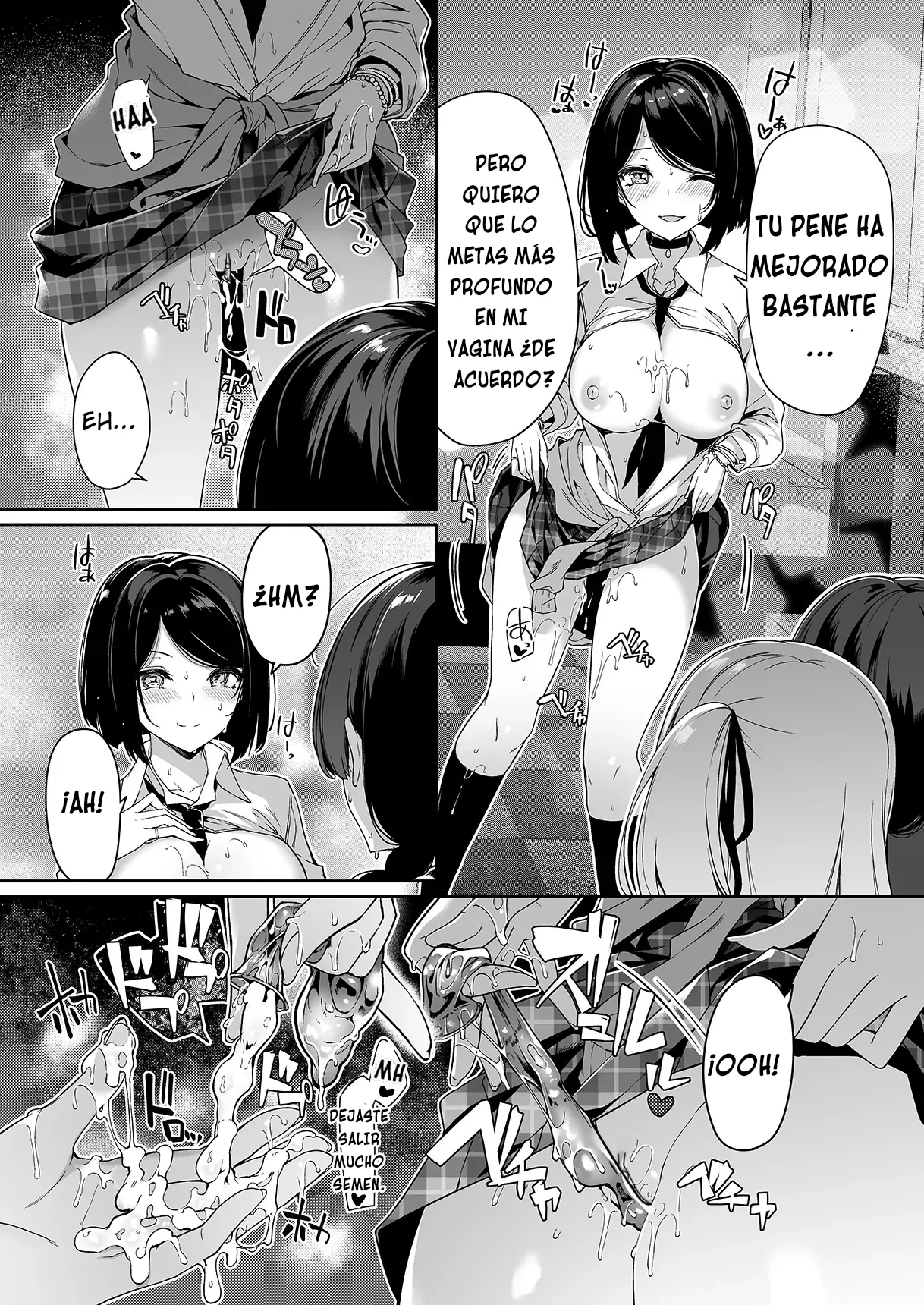 [Bottle Ship Bottler (Kazakura)] InCha Couple ga You Gal-tachi to SEX Training Suru Hanashi | La Tímida Pareja y las Brillantes Gals Tienen Entrenamiento Sexual Juntos [Spanish] {akanameTL} [Decensored] imagen número 26