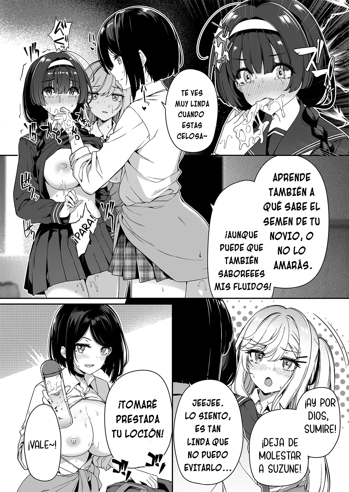 [Bottle Ship Bottler (Kazakura)] InCha Couple ga You Gal-tachi to SEX Training Suru Hanashi | La Tímida Pareja y las Brillantes Gals Tienen Entrenamiento Sexual Juntos [Spanish] {akanameTL} [Decensored] imagen número 27