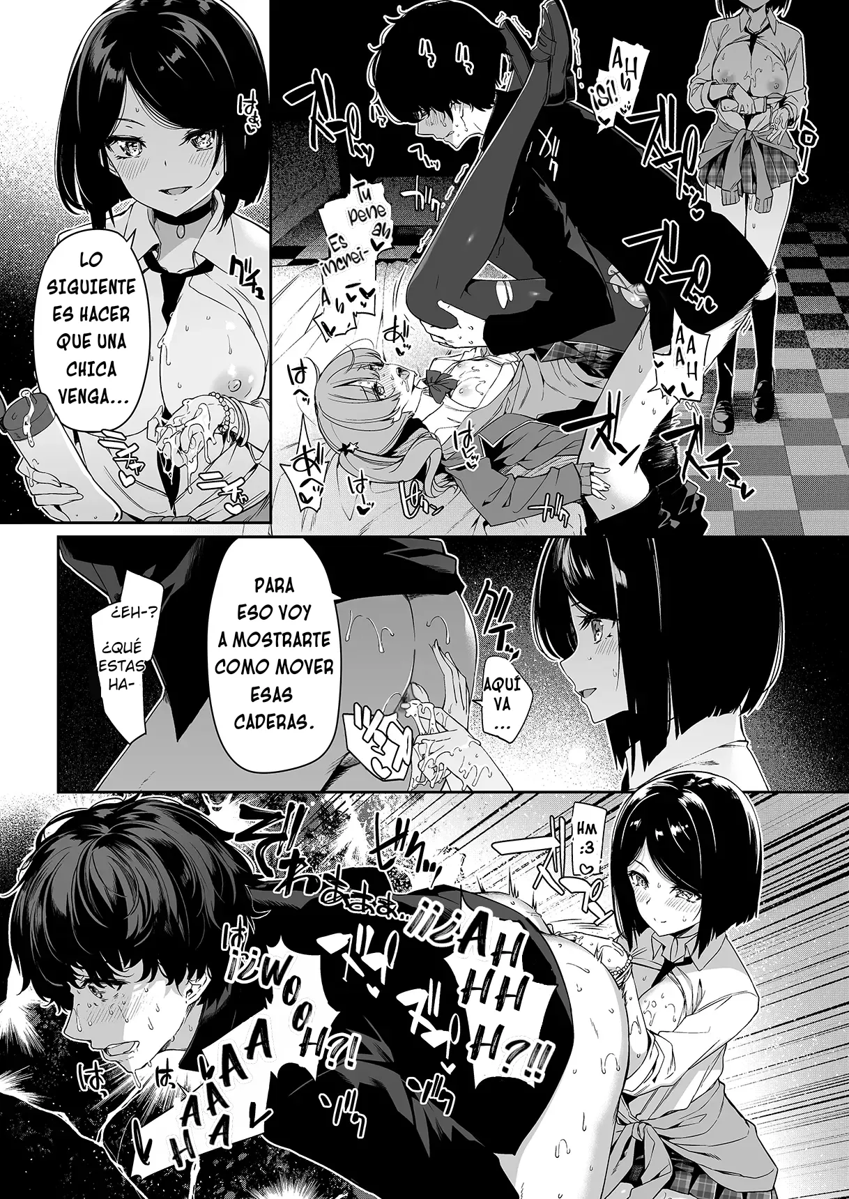 [Bottle Ship Bottler (Kazakura)] InCha Couple ga You Gal-tachi to SEX Training Suru Hanashi | La Tímida Pareja y las Brillantes Gals Tienen Entrenamiento Sexual Juntos [Spanish] {akanameTL} [Decensored] imagen número 29